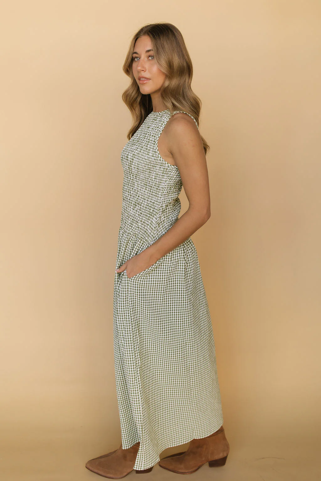 Annabelle Gingham Maxi - Image 3