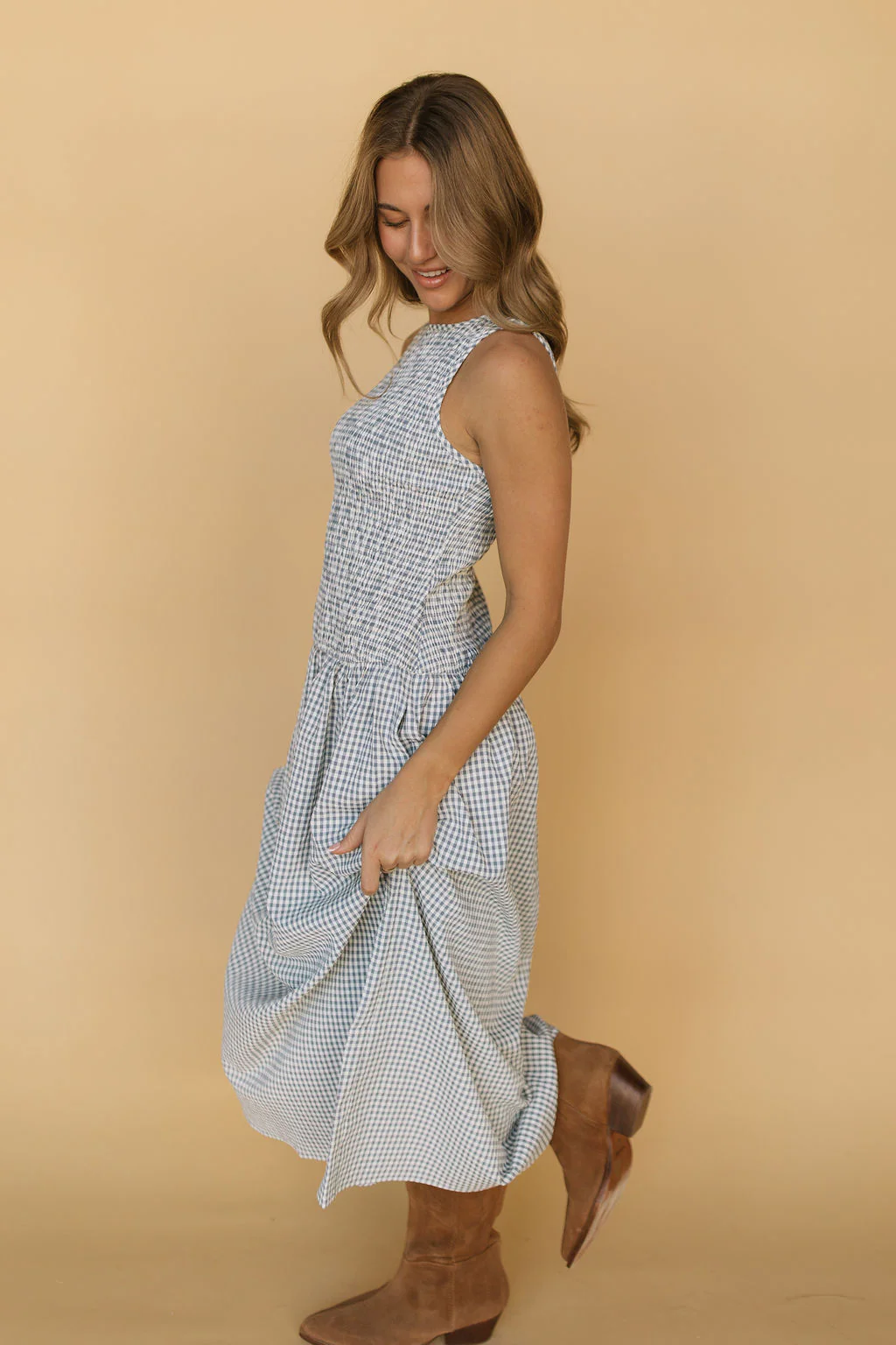 Annabelle Gingham Maxi - Image 8