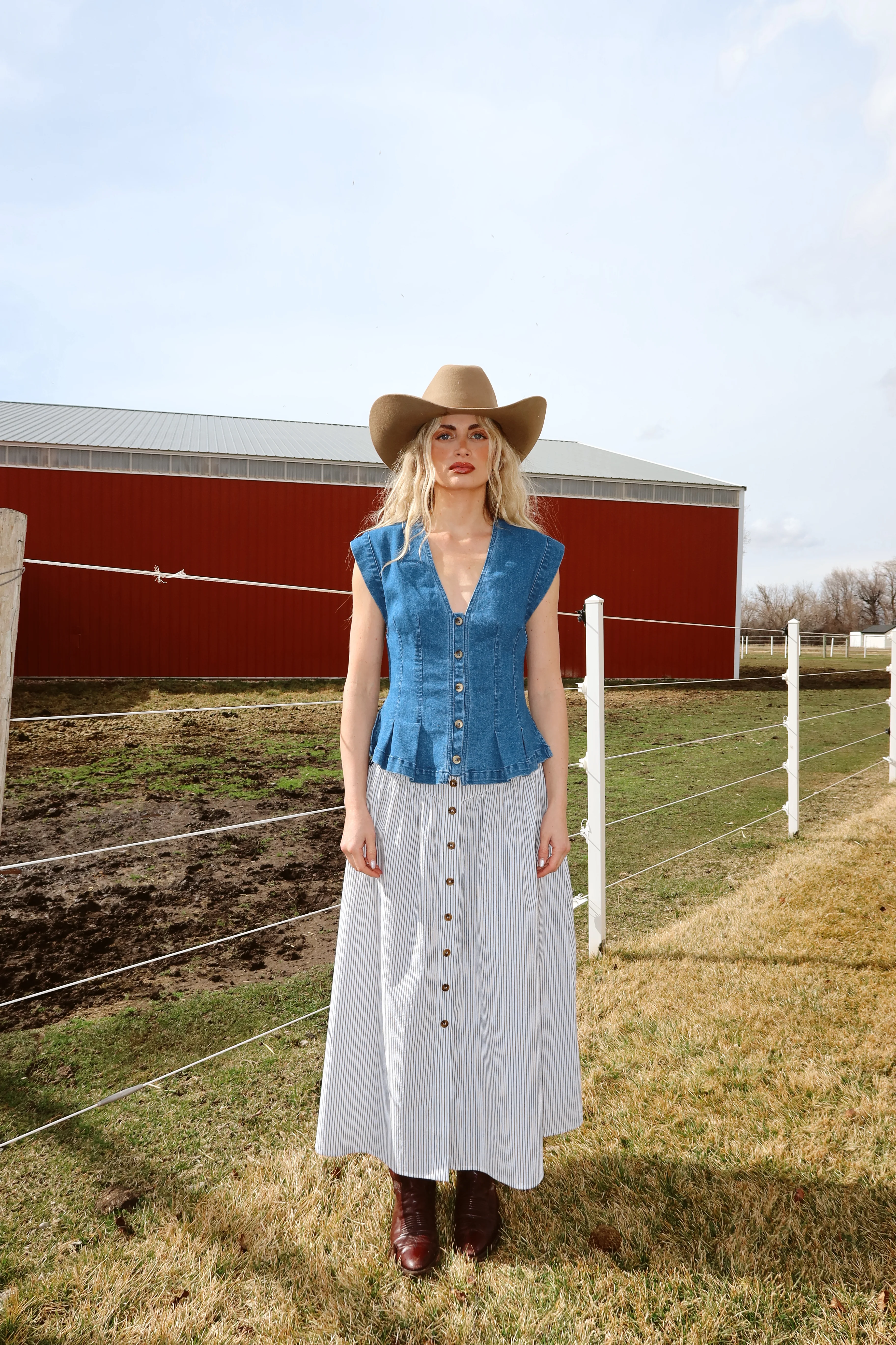 Annie Oakley Button Down Skirt - Image 4