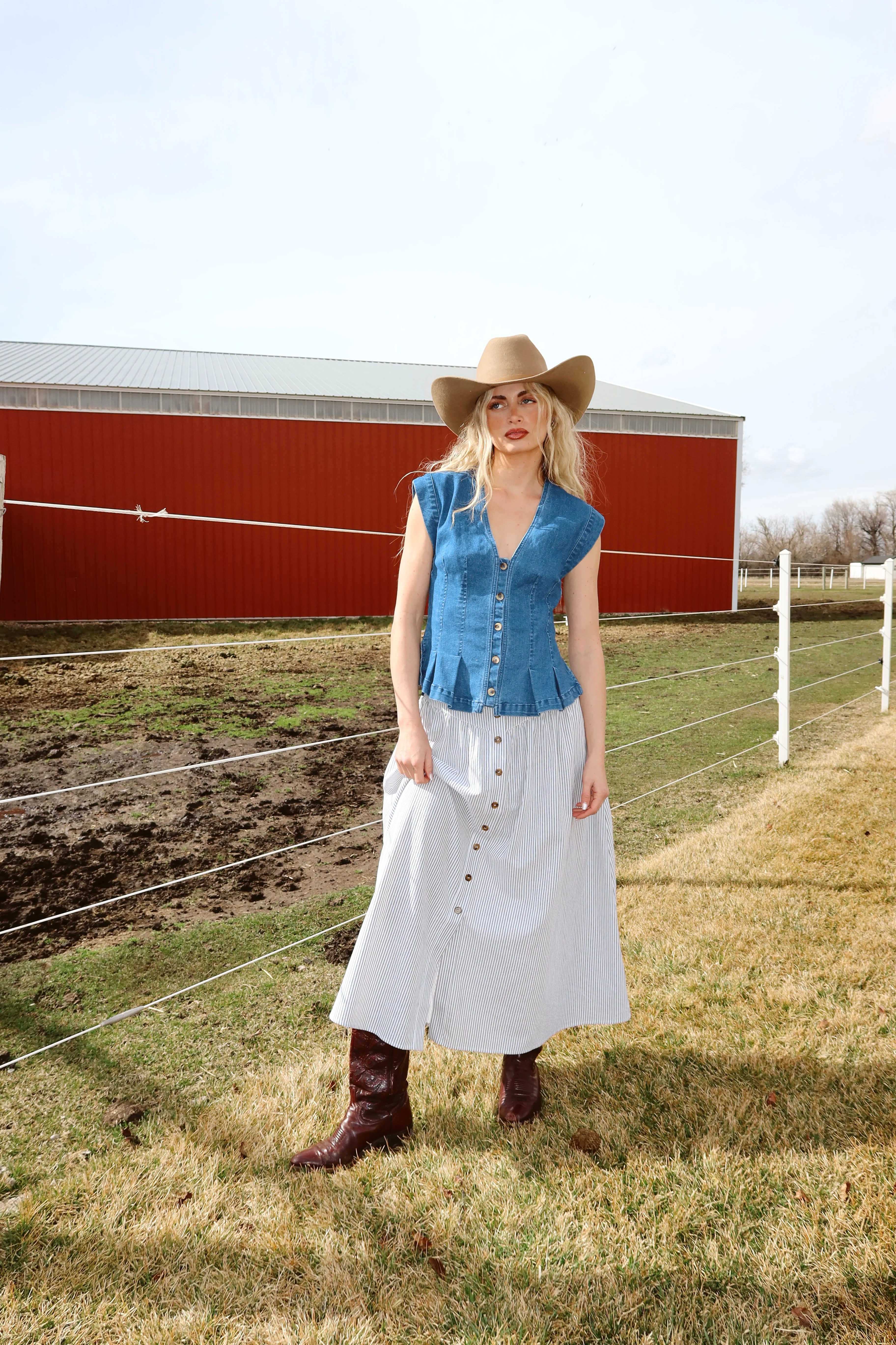 Annie Oakley Button Down Skirt - Image 5