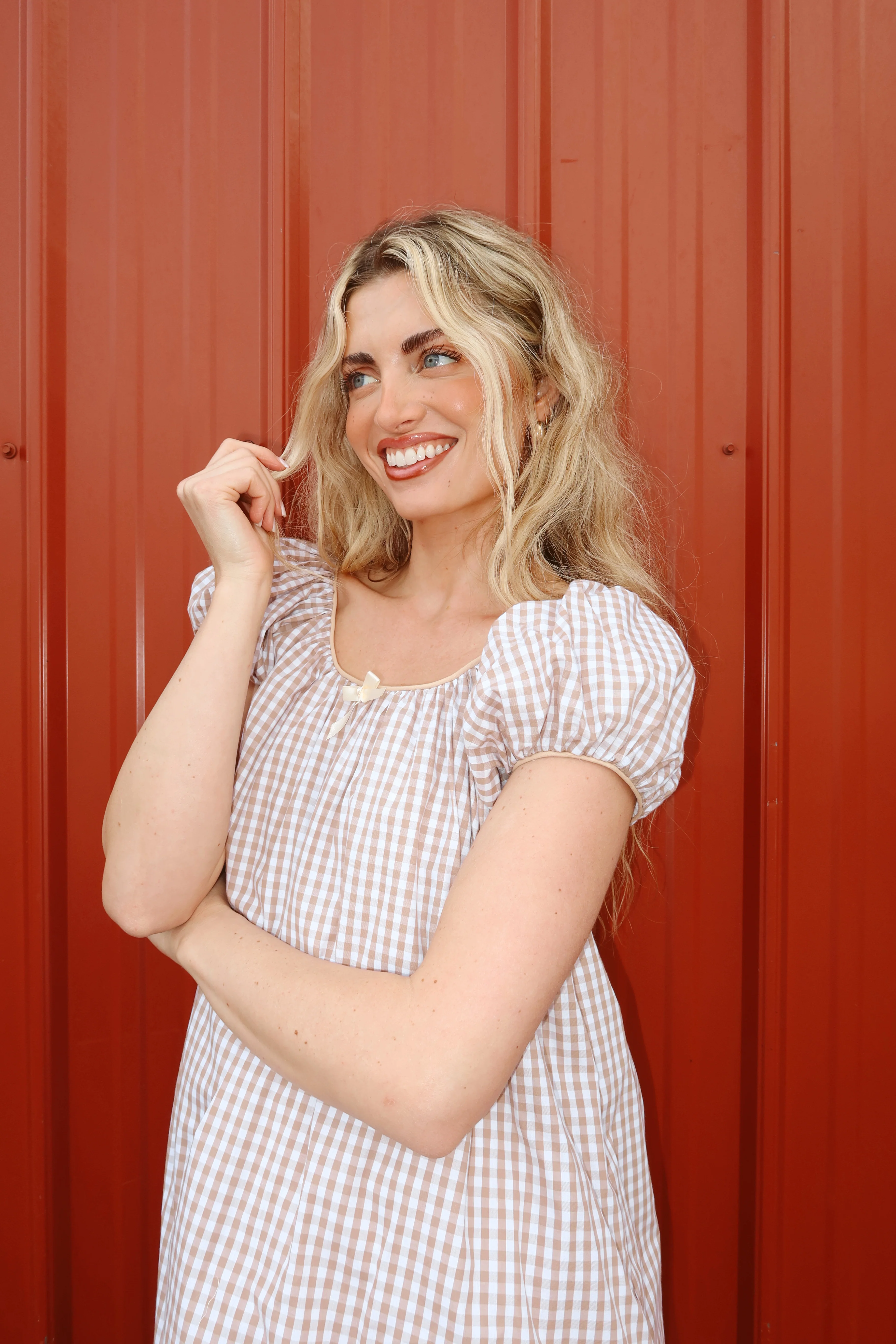 Aspyn Gingham Babydoll - Image 3