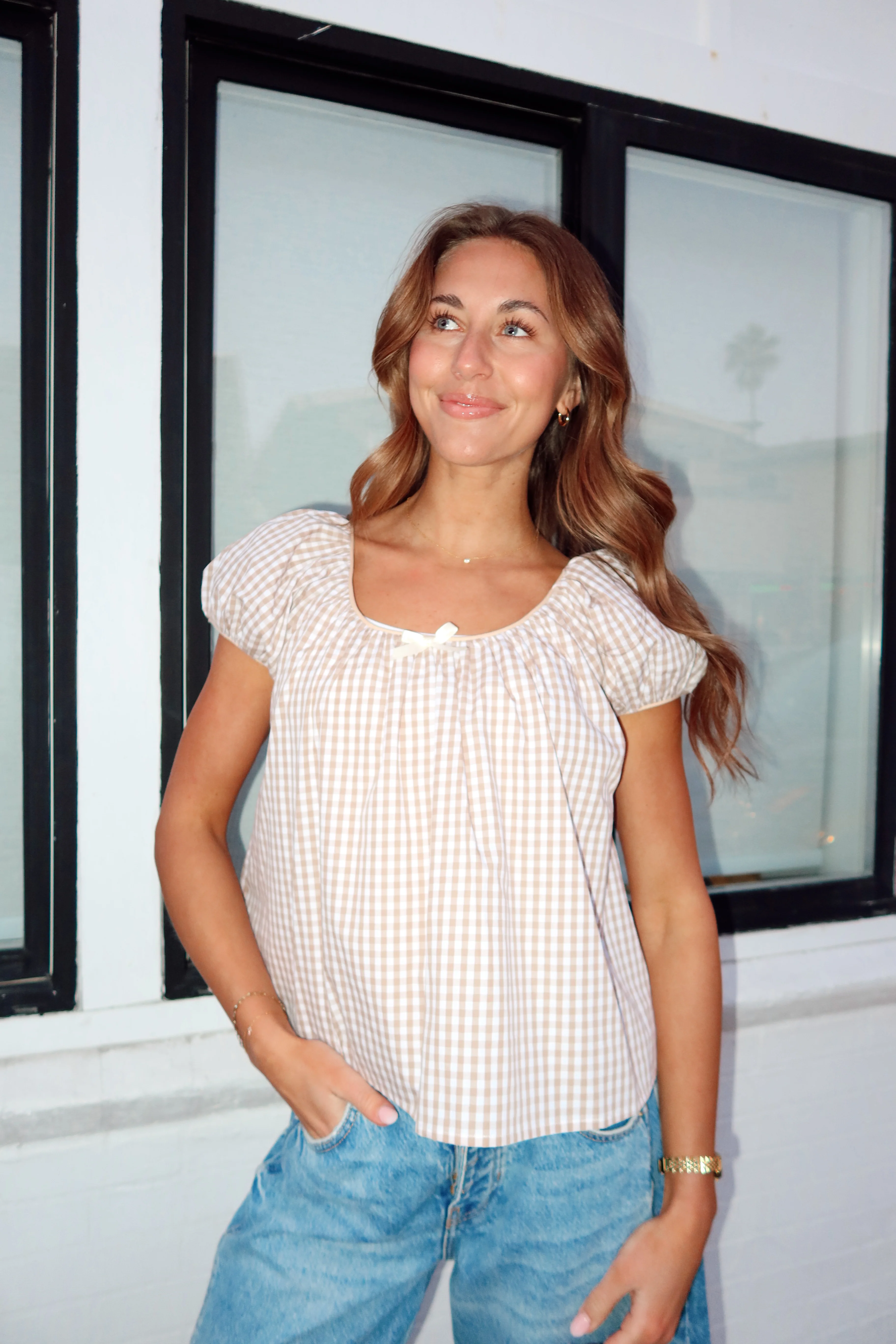 Aspyn Gingham Blouse - Image 6