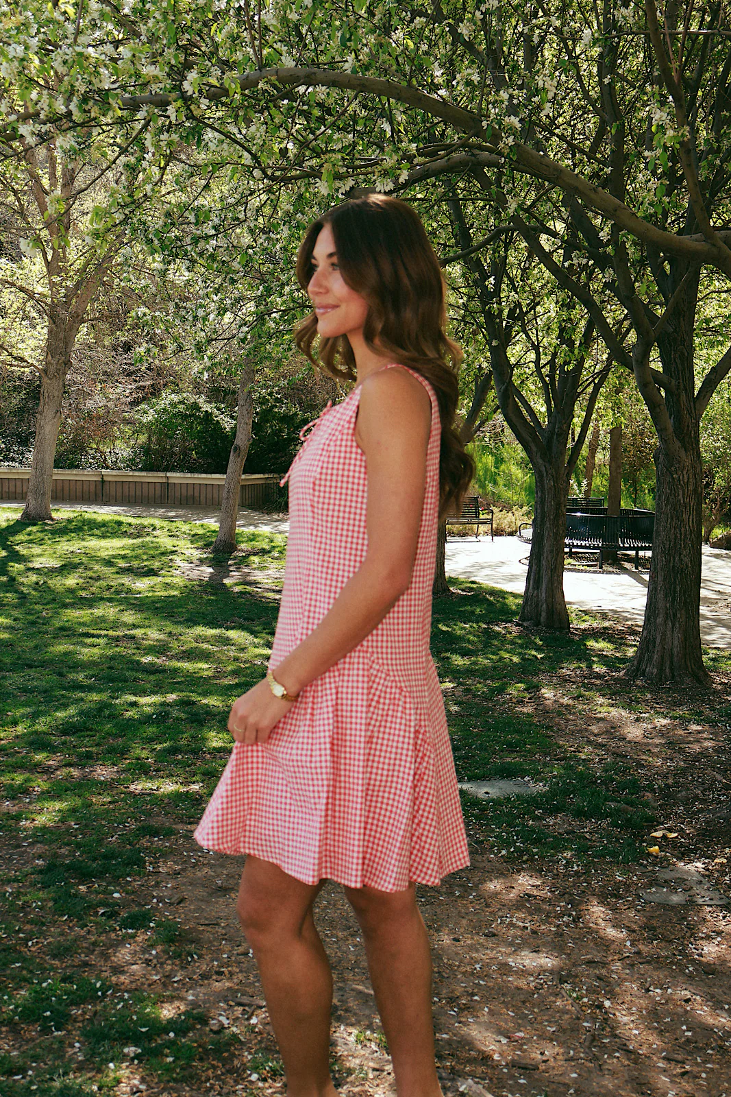 Berry Sweet Gingham Dress - Image 8
