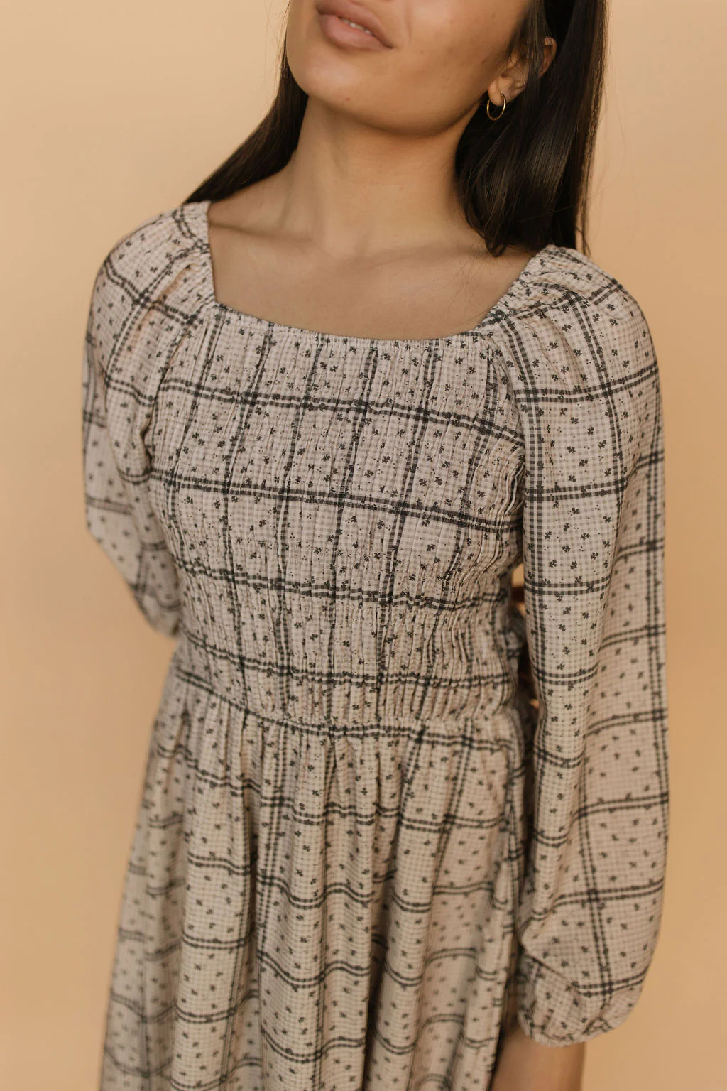 FINAL SALE - Blakely Plaid Smocked Dress - Image 3
