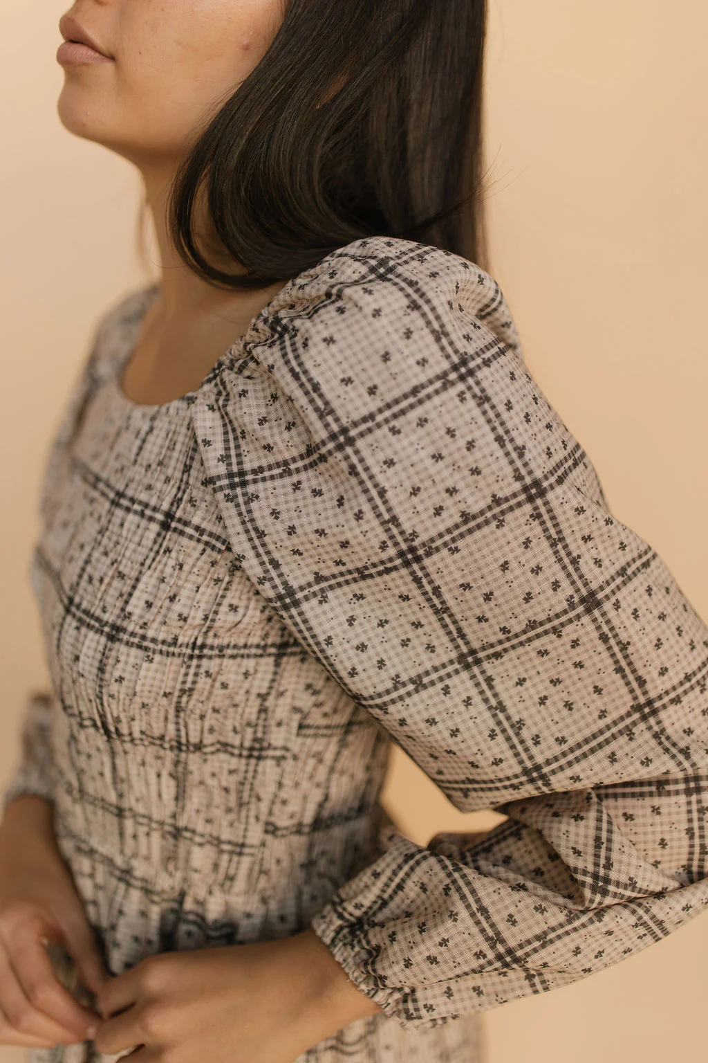 FINAL SALE - Blakely Plaid Smocked Dress - Image 6