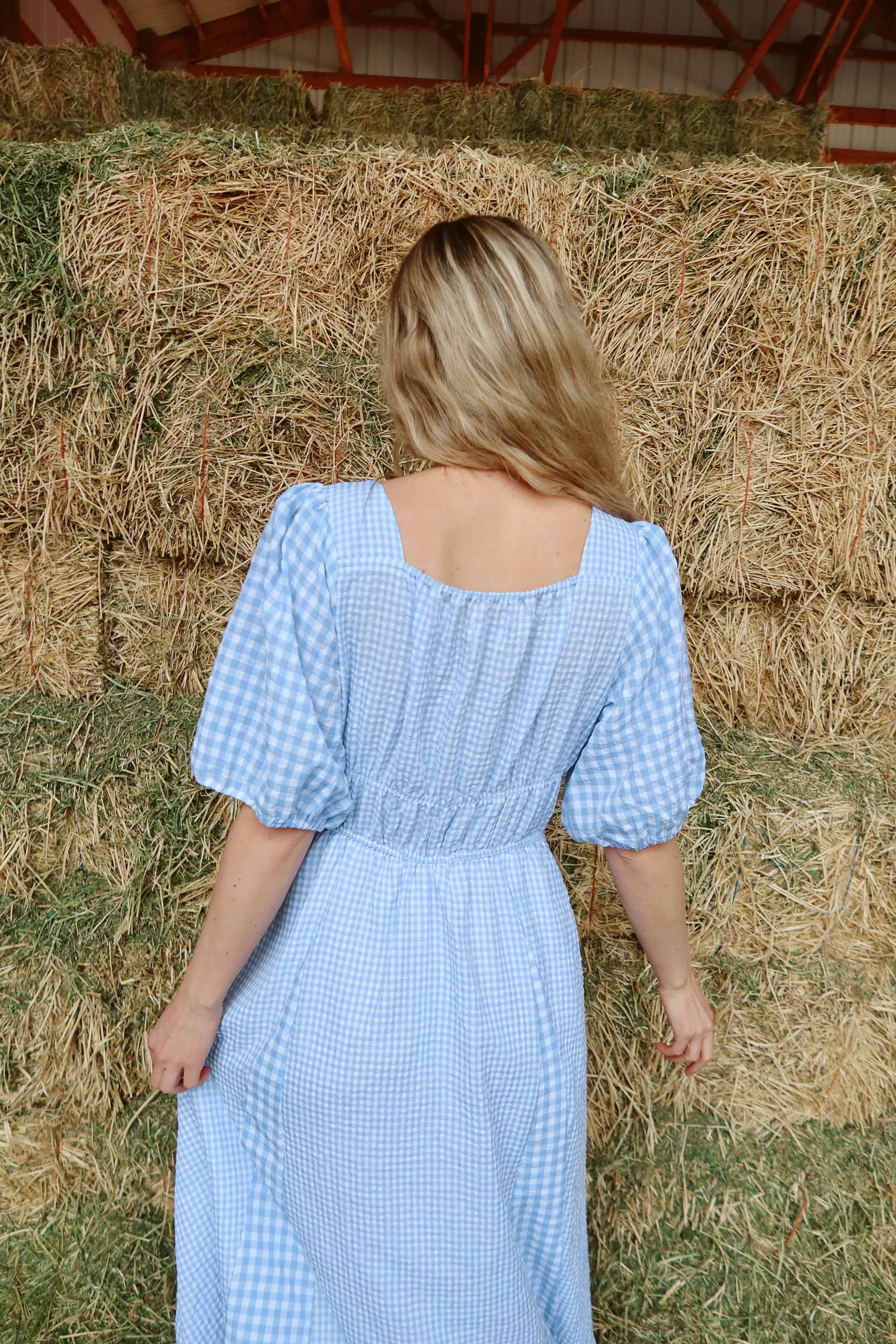 Bluebell Gingham Maxi - Image 3