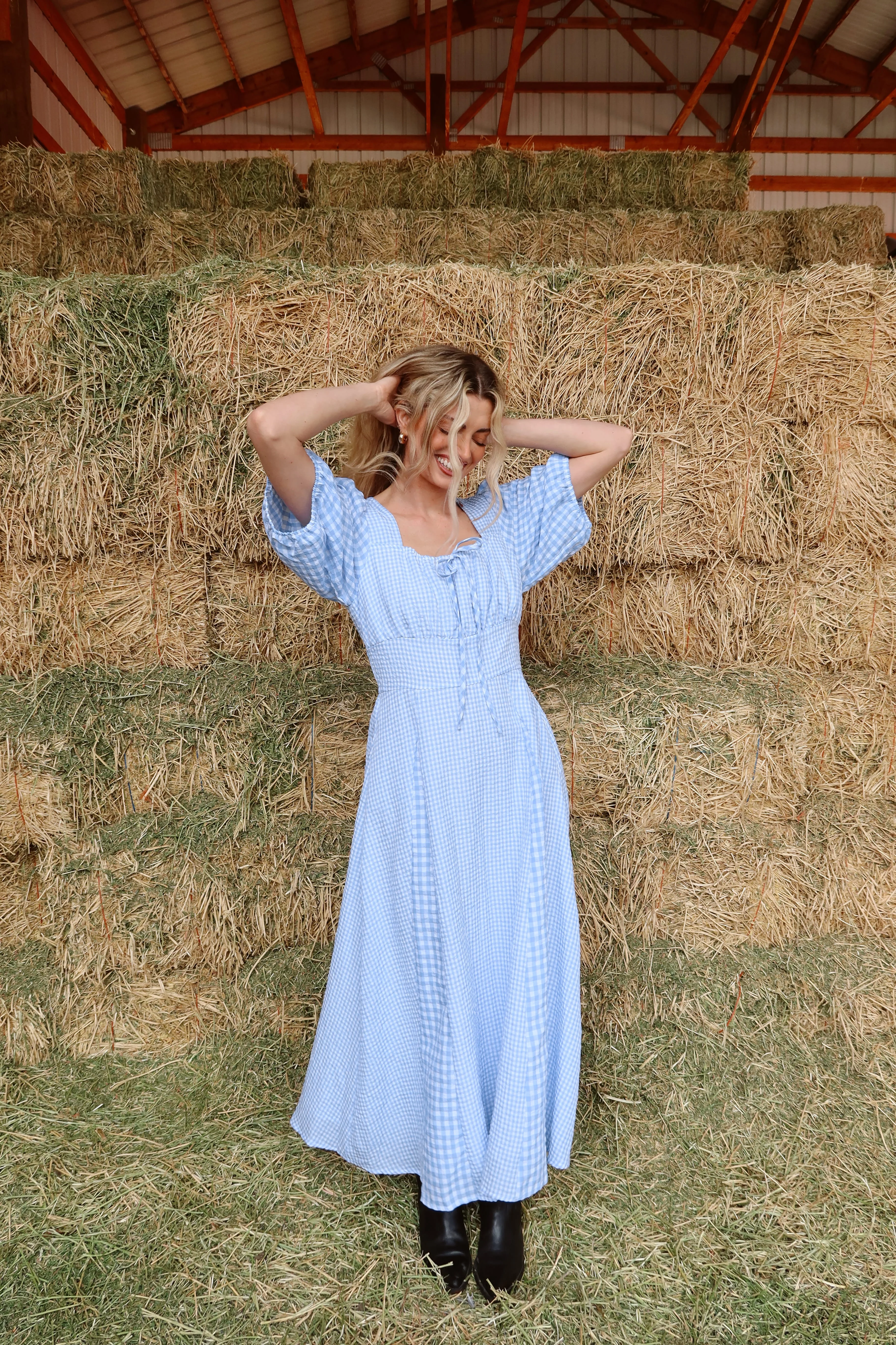 Bluebell Gingham Maxi - Image 9