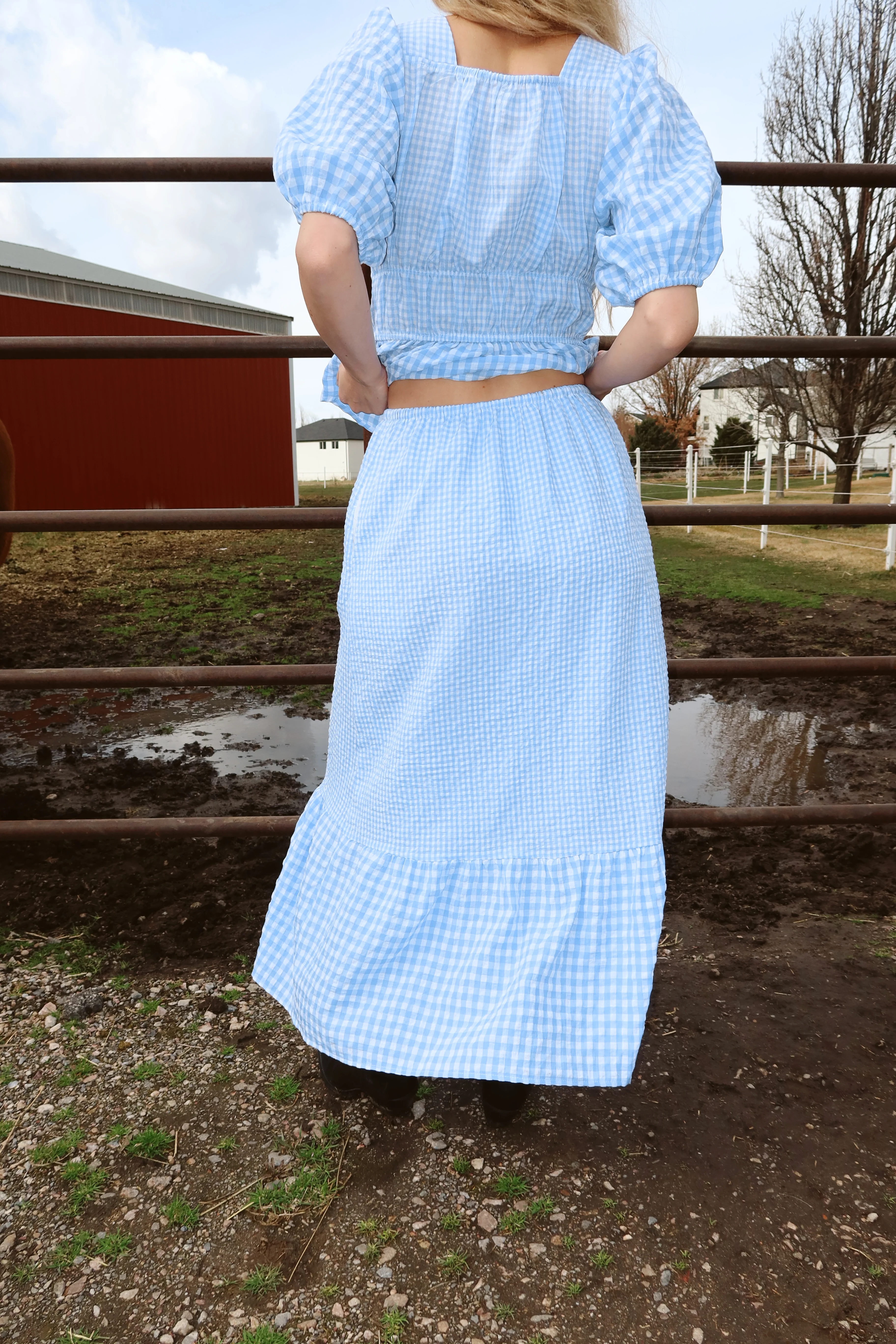 Bluebell Gingham Skirt - Image 6