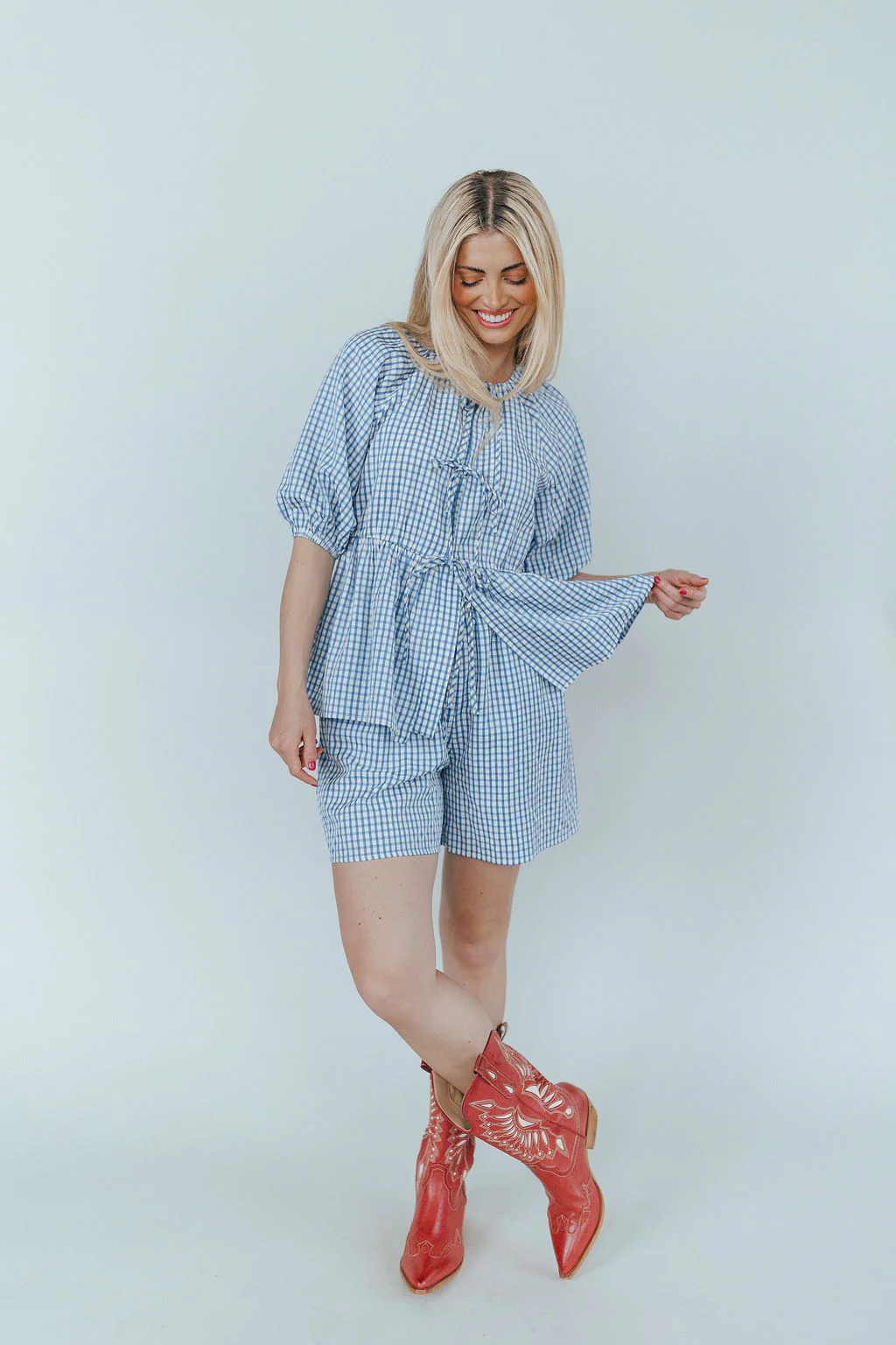 Blueberry Fields Gingham Shorts - Image 3