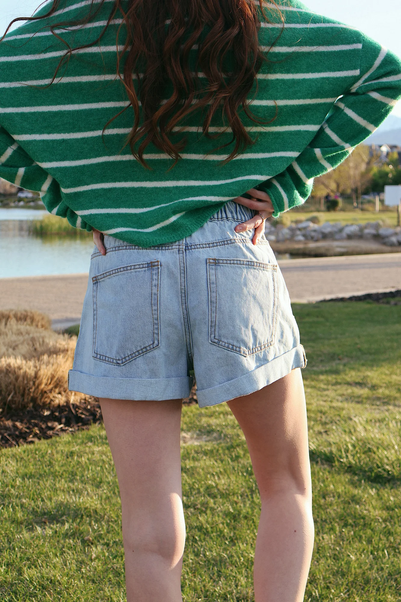 Brighton Cuffed Denim Shorts - Image 3