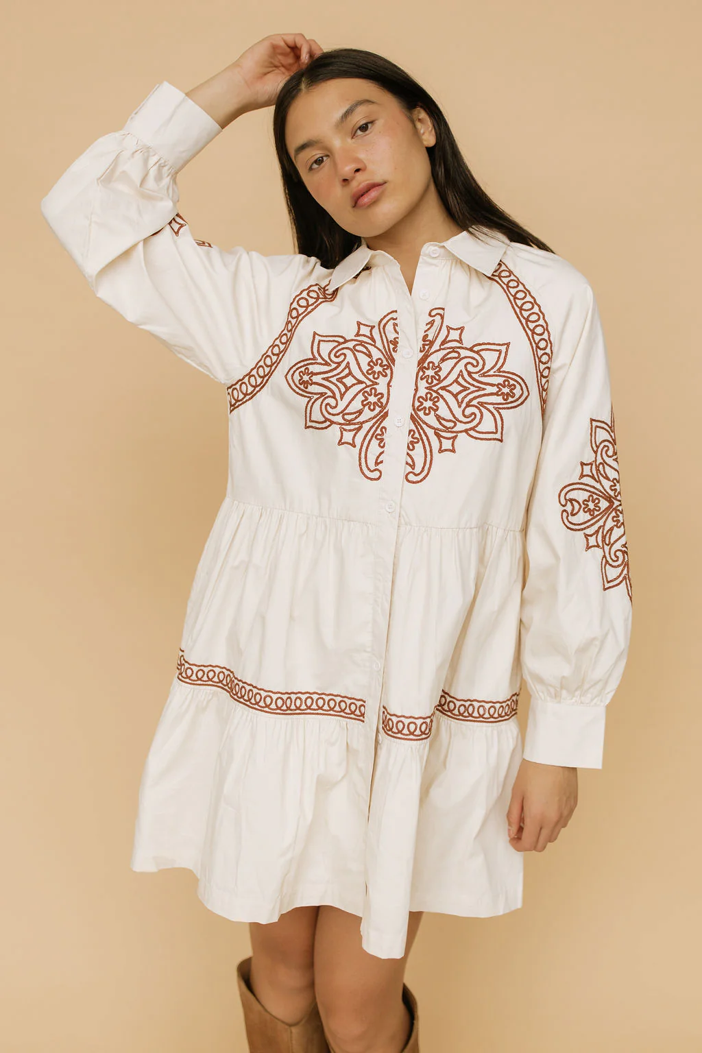 Camille Embroidered Dress