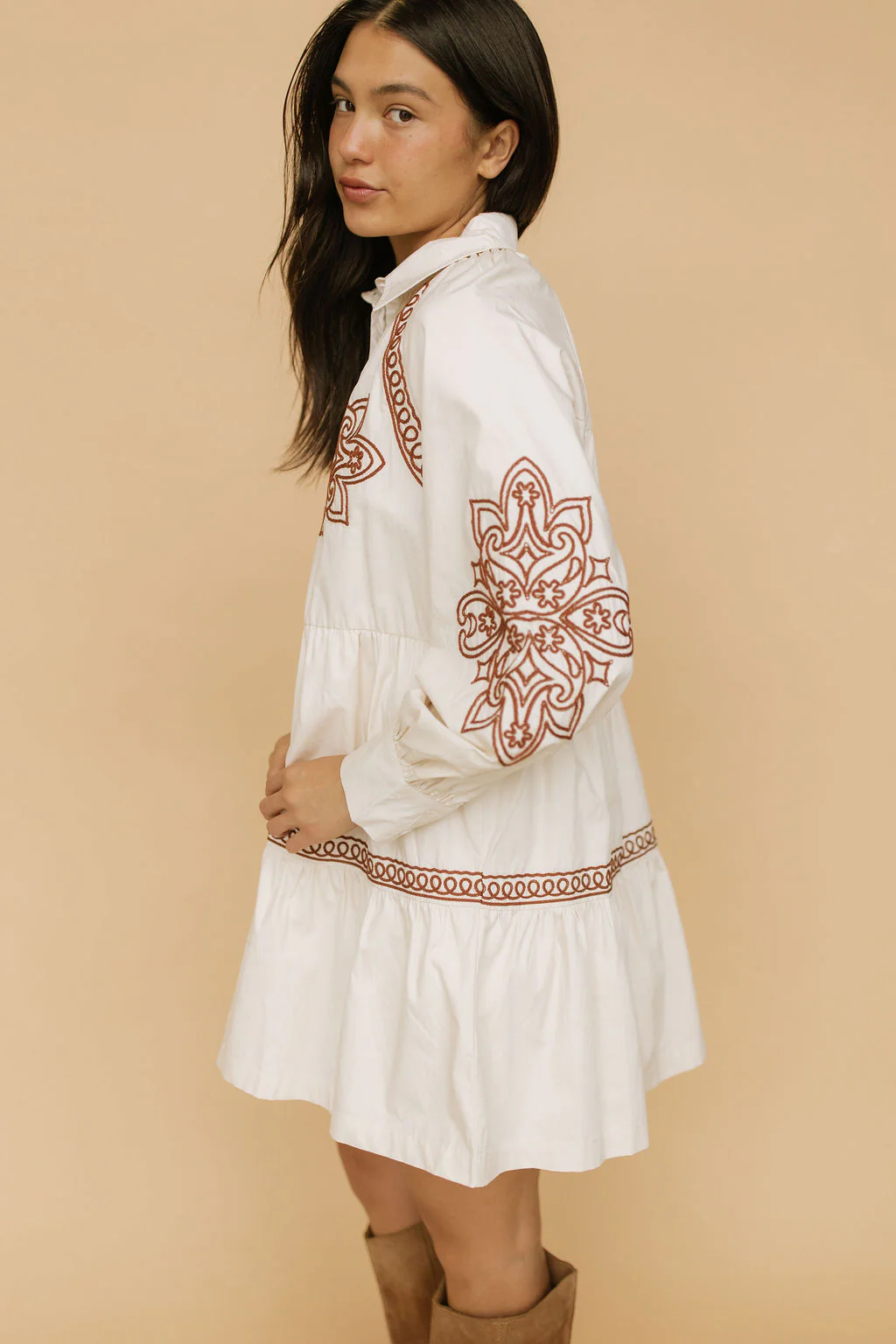Camille Embroidered Dress - Image 2