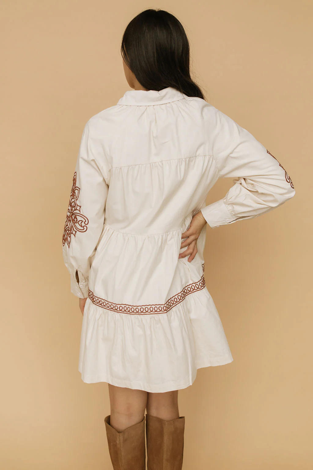 Camille Embroidered Dress - Image 6