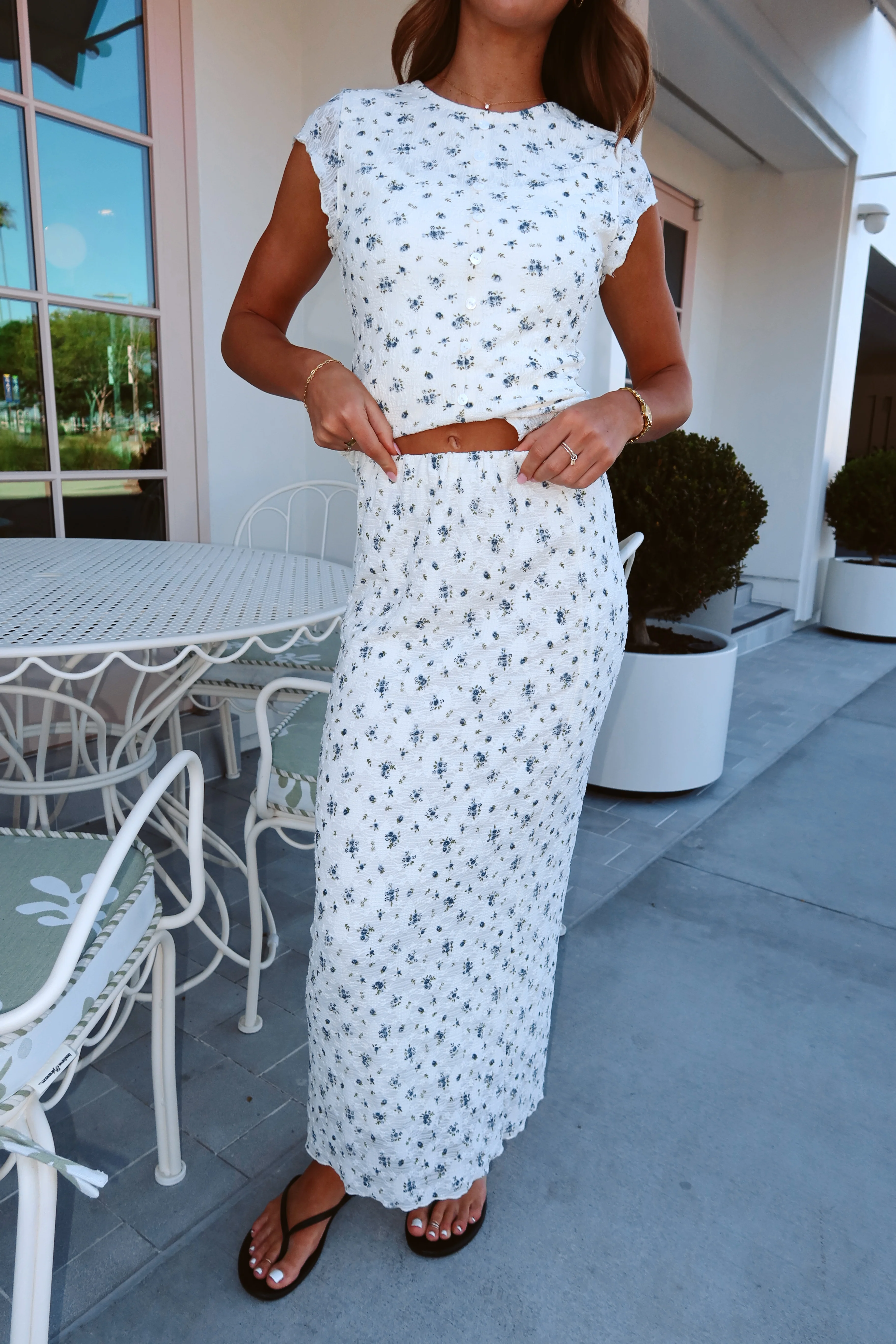 Celeste Lace Floral Skirt