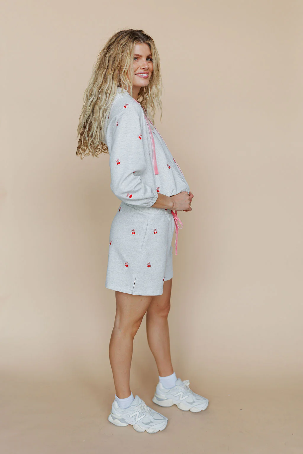 FINAL SALE - Cherry Bow Embroidered Shorts - Image 5