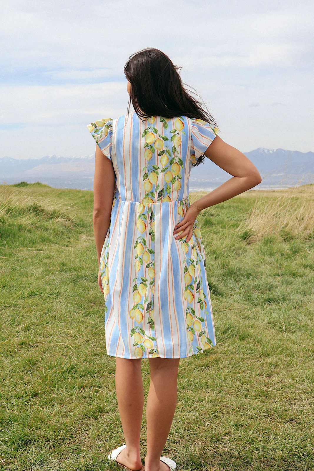 Citrus Stripe Dress - Image 4
