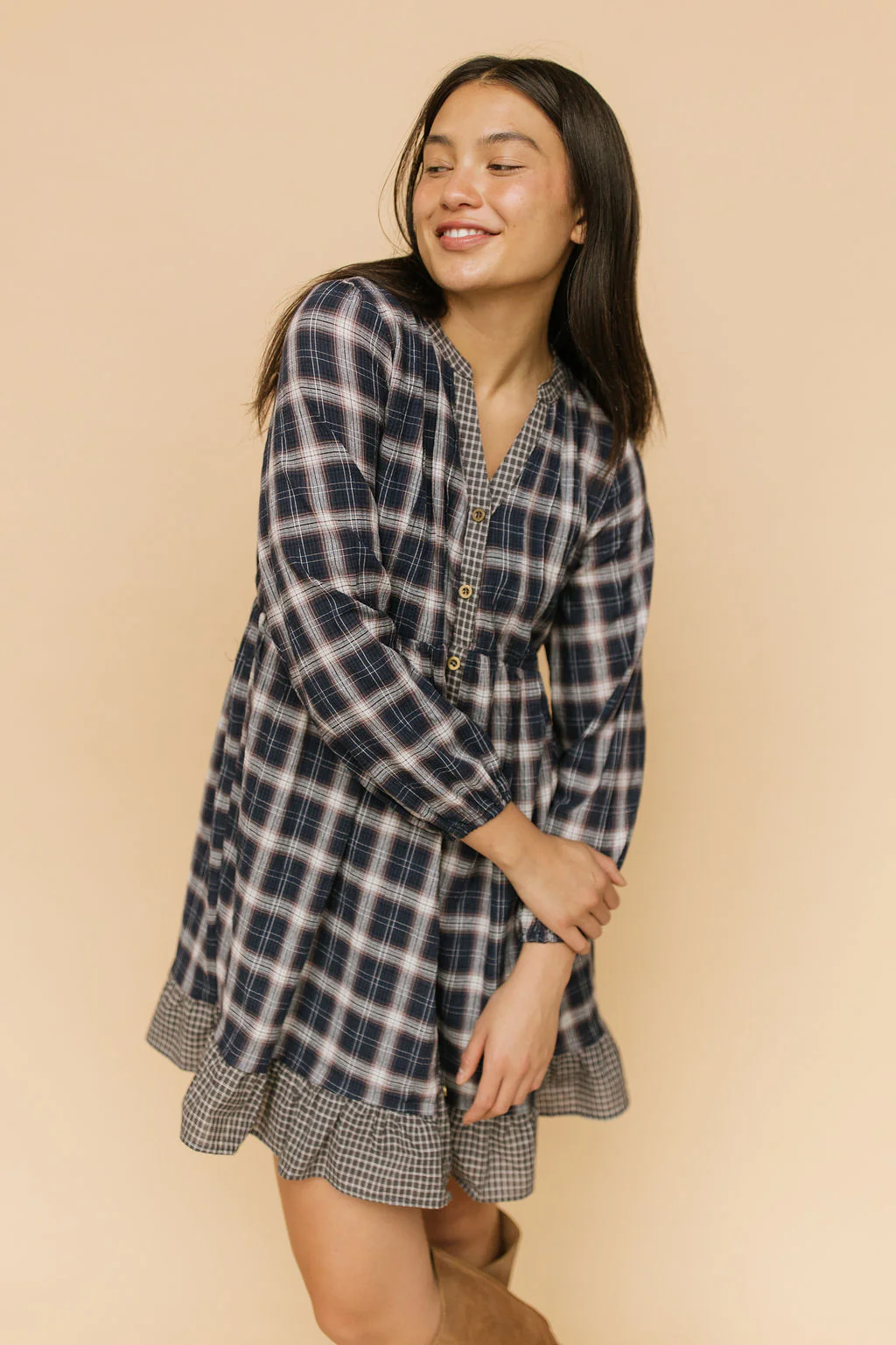 FINAL SALE - Corinne Plaid Dress
