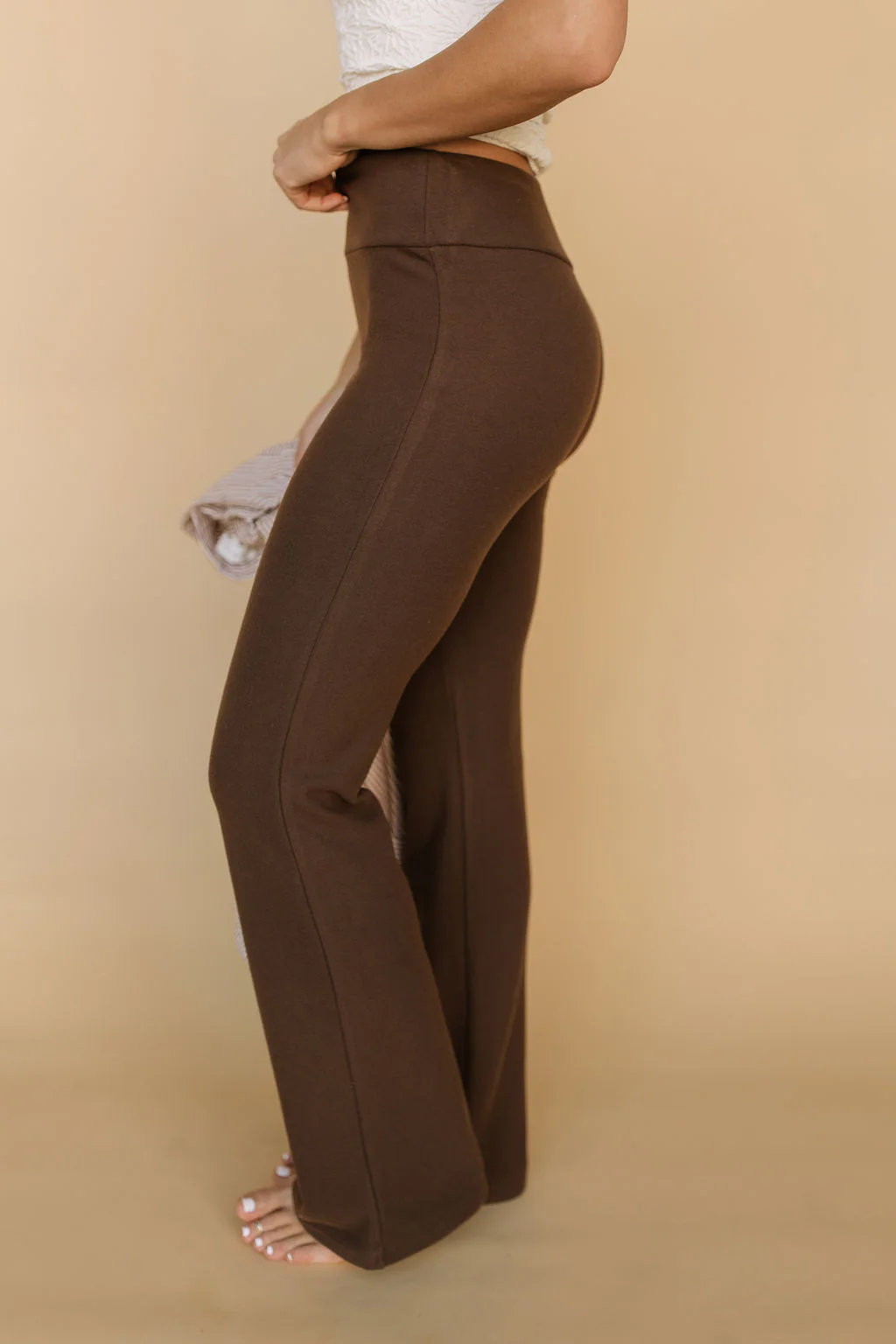 FINAL SALE - Cozy Core Fleece Pants in Chocolate - Image 2
