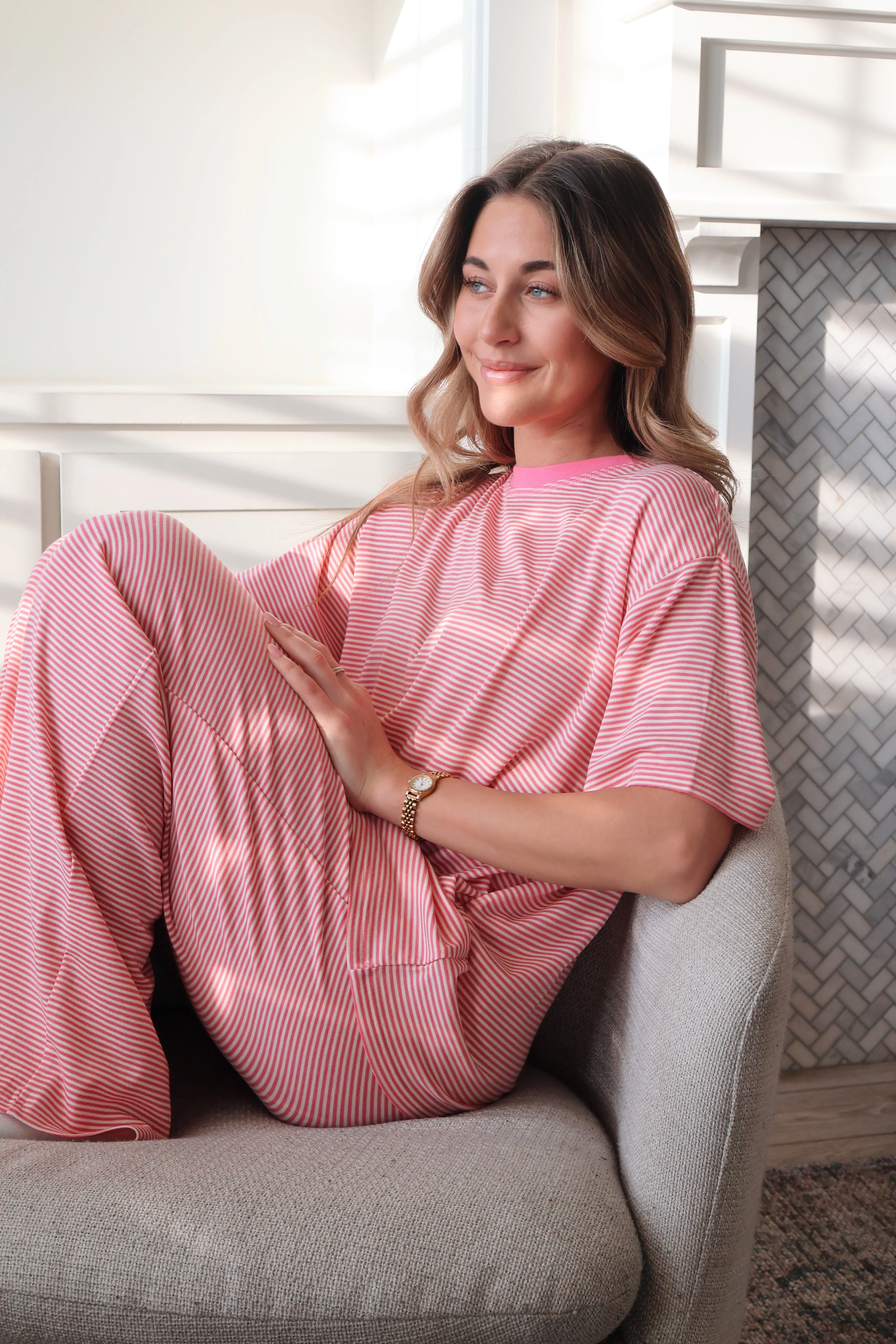 Dreamy Days Stripe Ribbed Pants - Image 4