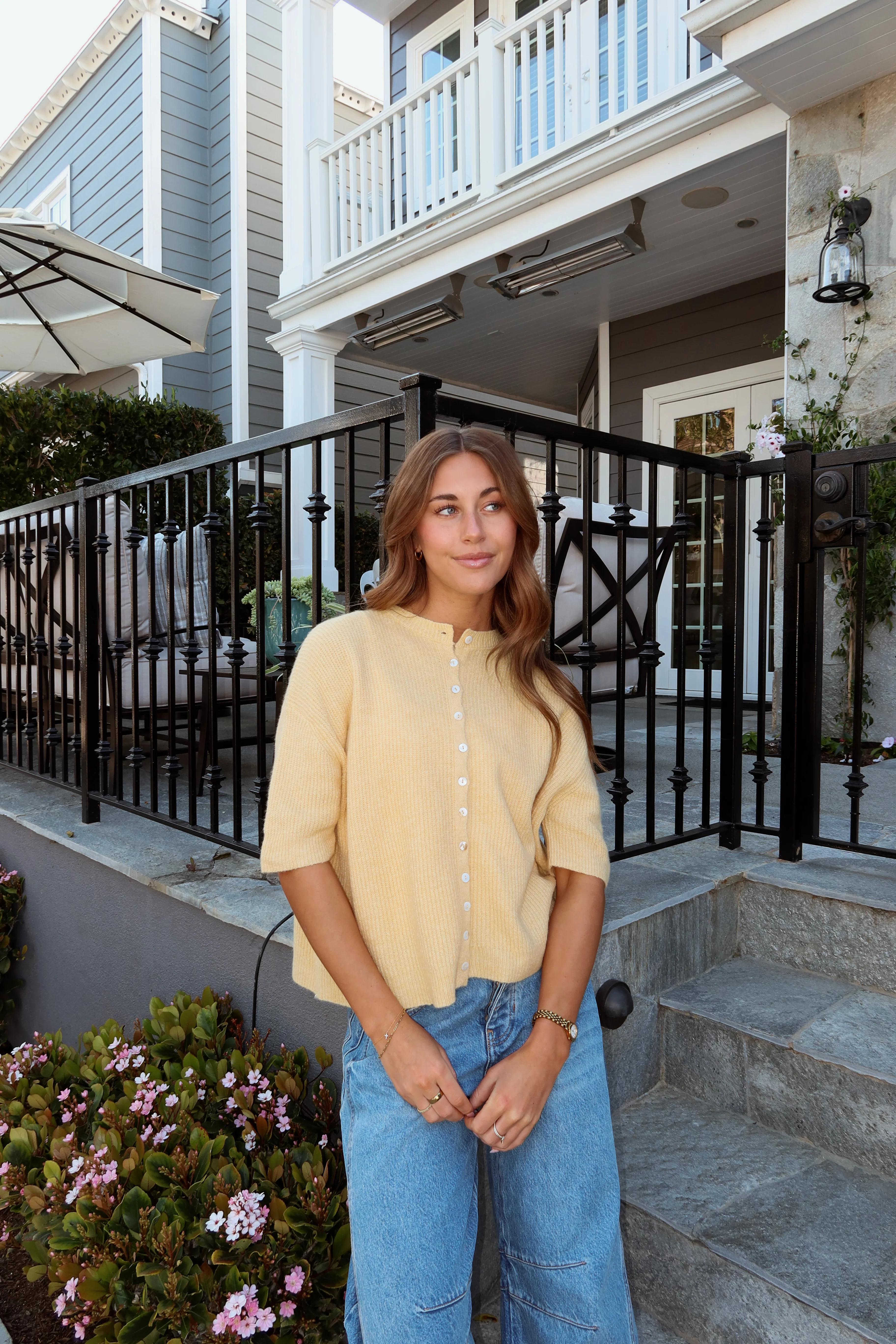 Elise Short Sleeve Cardigan - Image 10