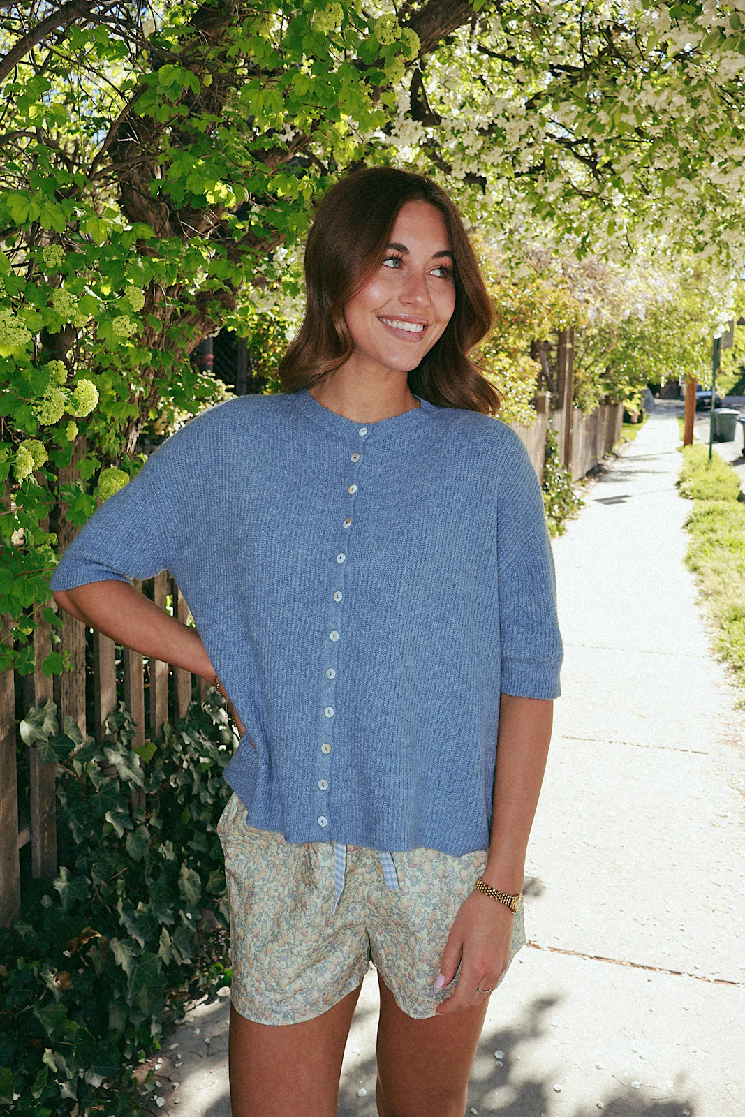 Elise Short Sleeve Cardigan - Image 2