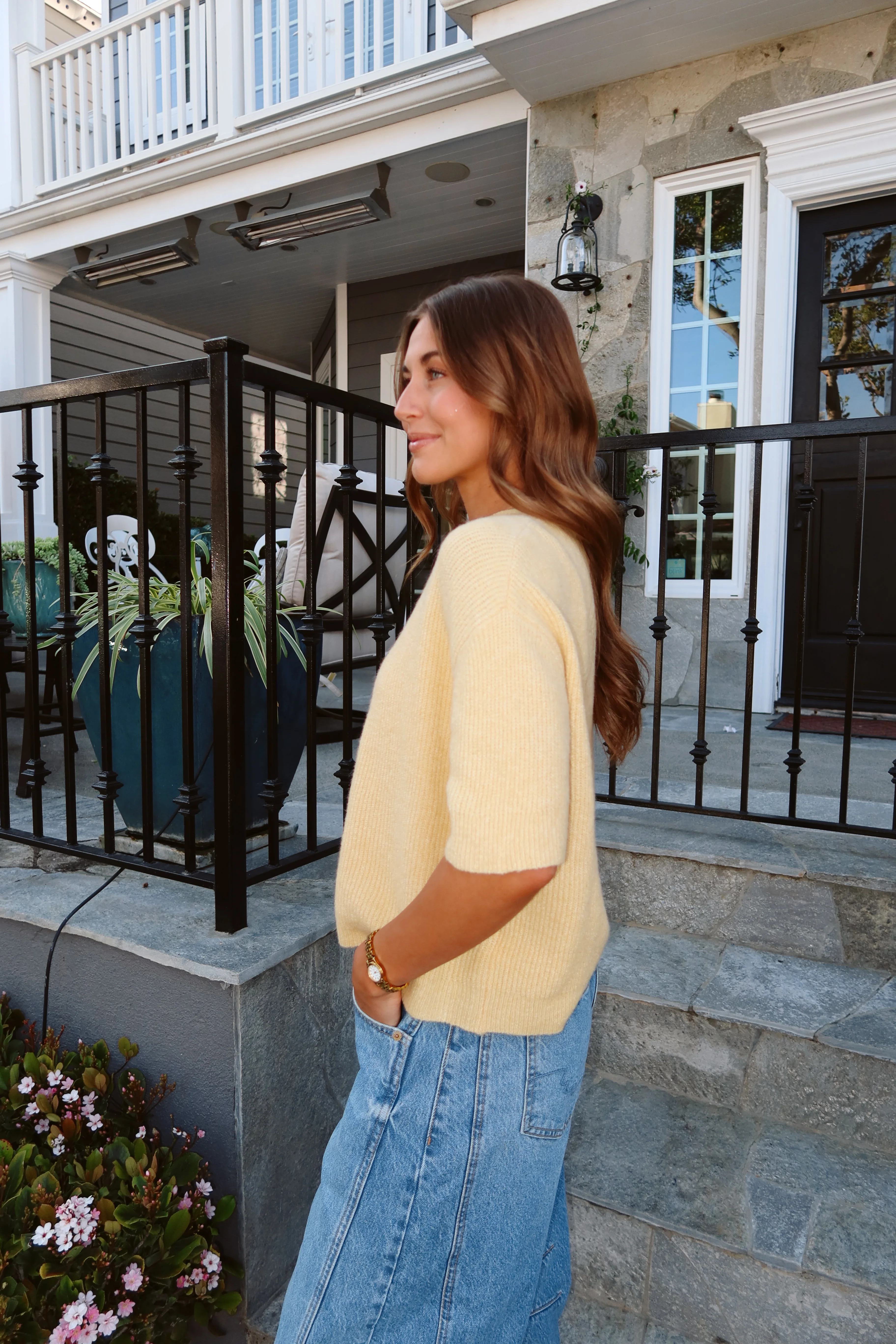 Elise Short Sleeve Cardigan - Image 6