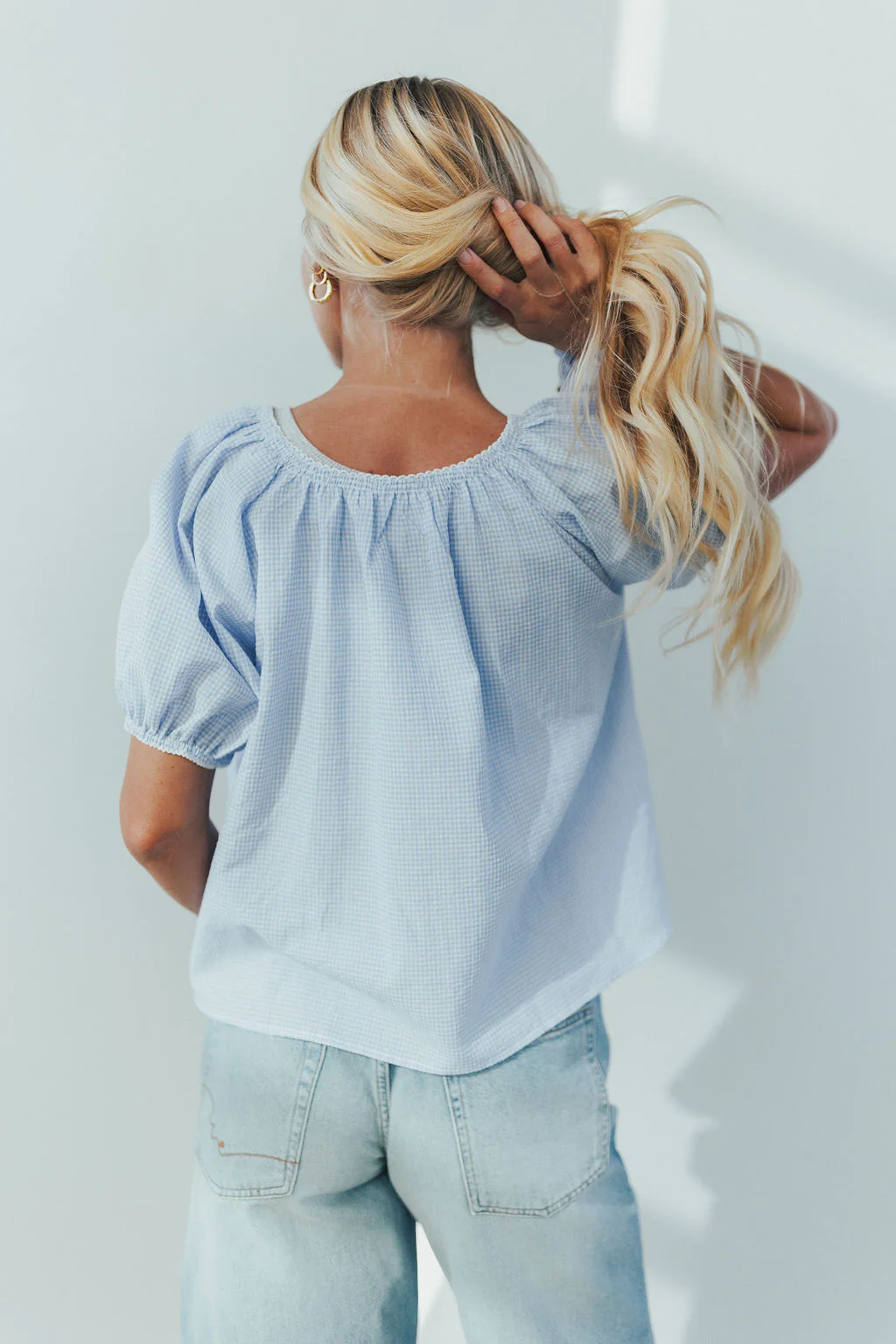 Eliza Gingham Blouse - Image 3