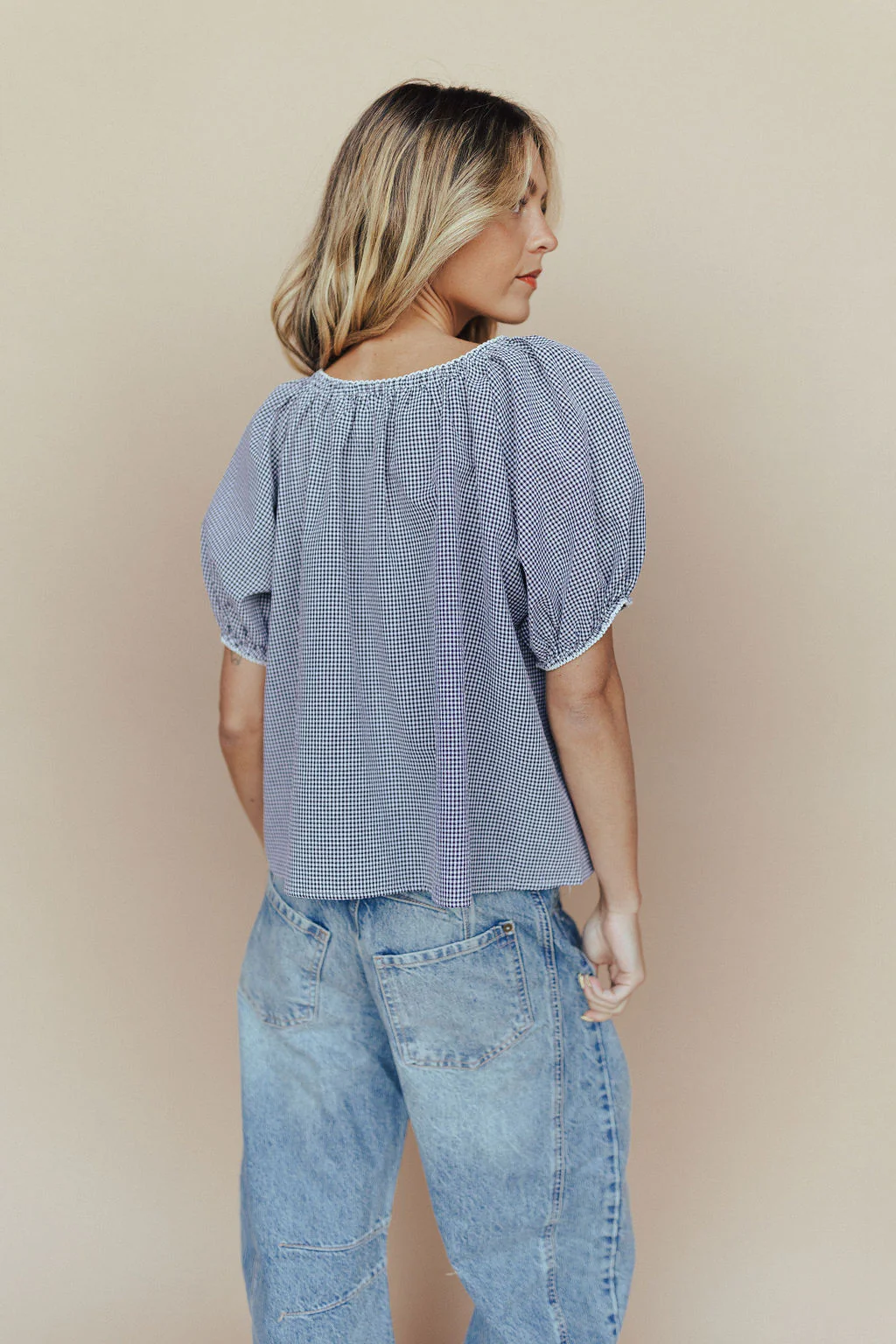 Eliza Gingham Blouse - Image 5