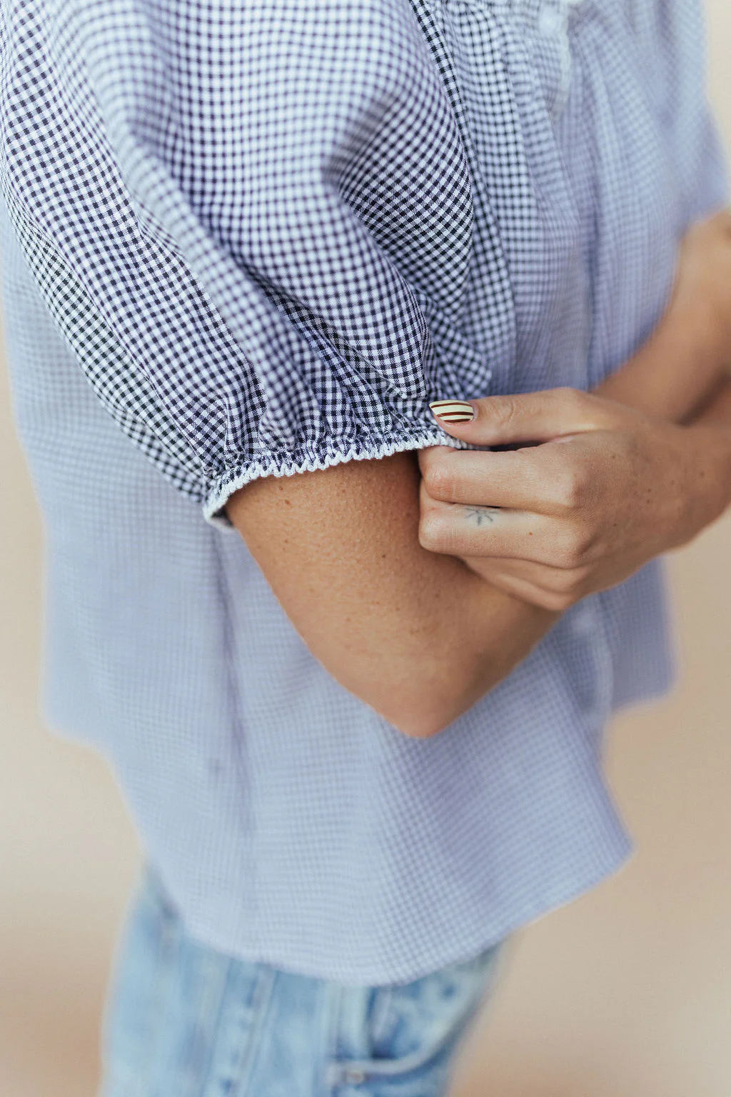 Eliza Gingham Blouse - Image 6