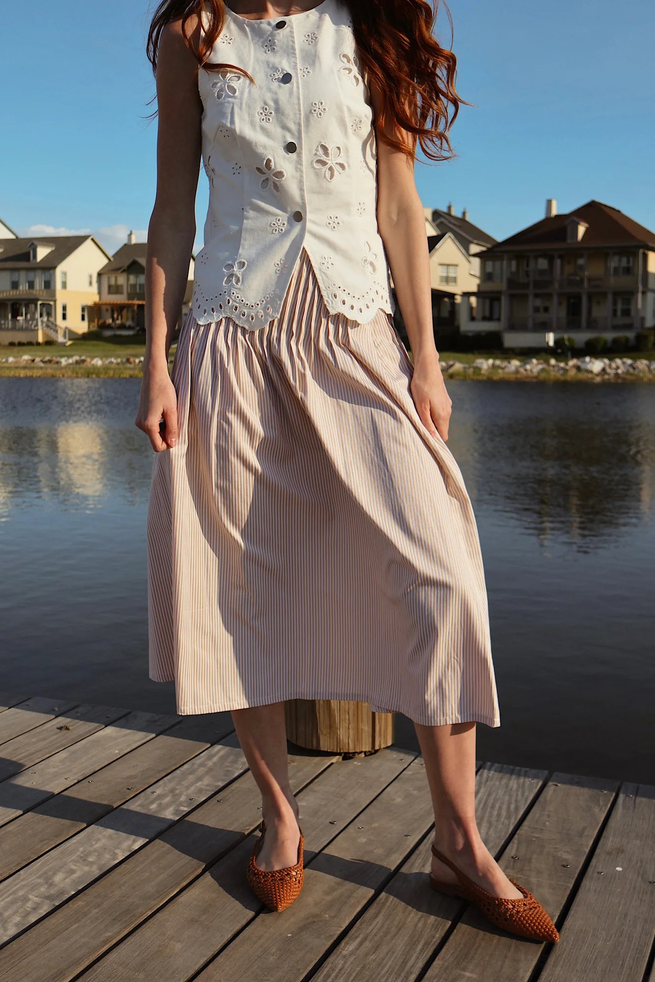 Ella Pinstripe Skirt - Image 6