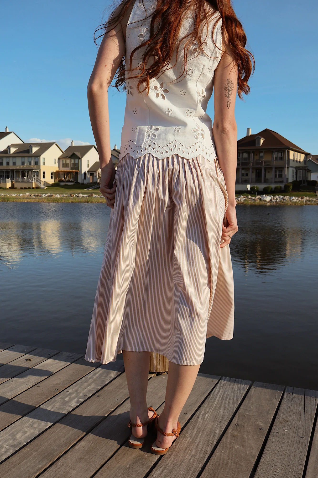 Ella Pinstripe Skirt - Image 7