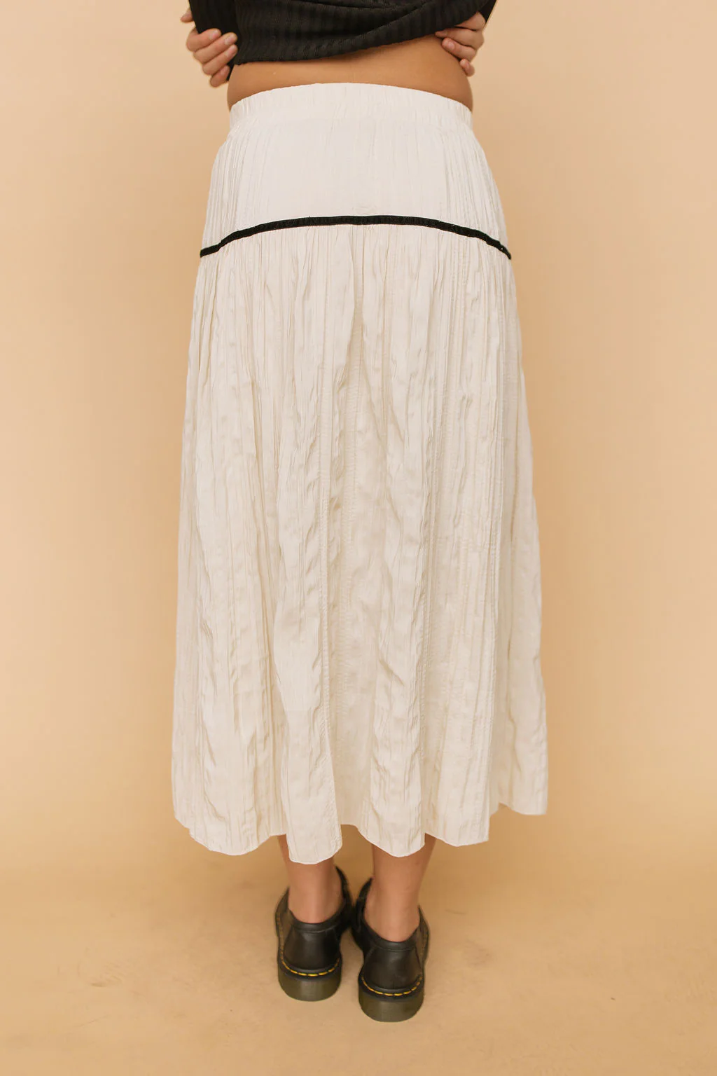 FINAL SALE - Etta Velvet Bow Skirt - Image 3