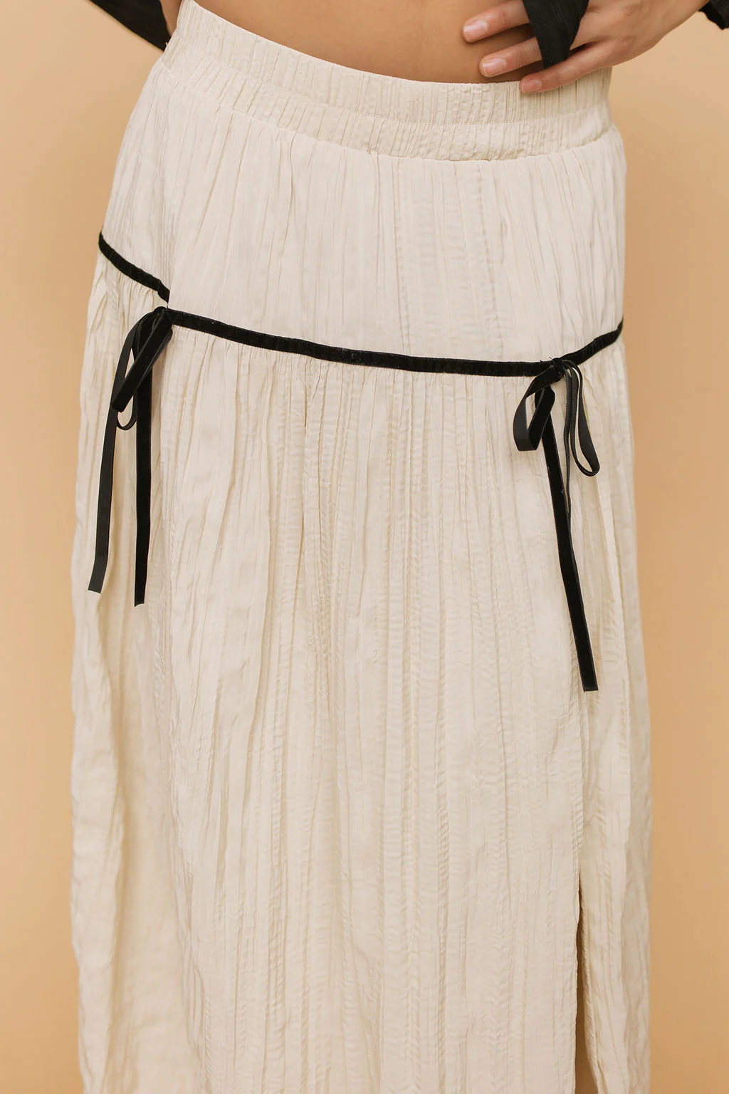 FINAL SALE - Etta Velvet Bow Skirt - Image 4