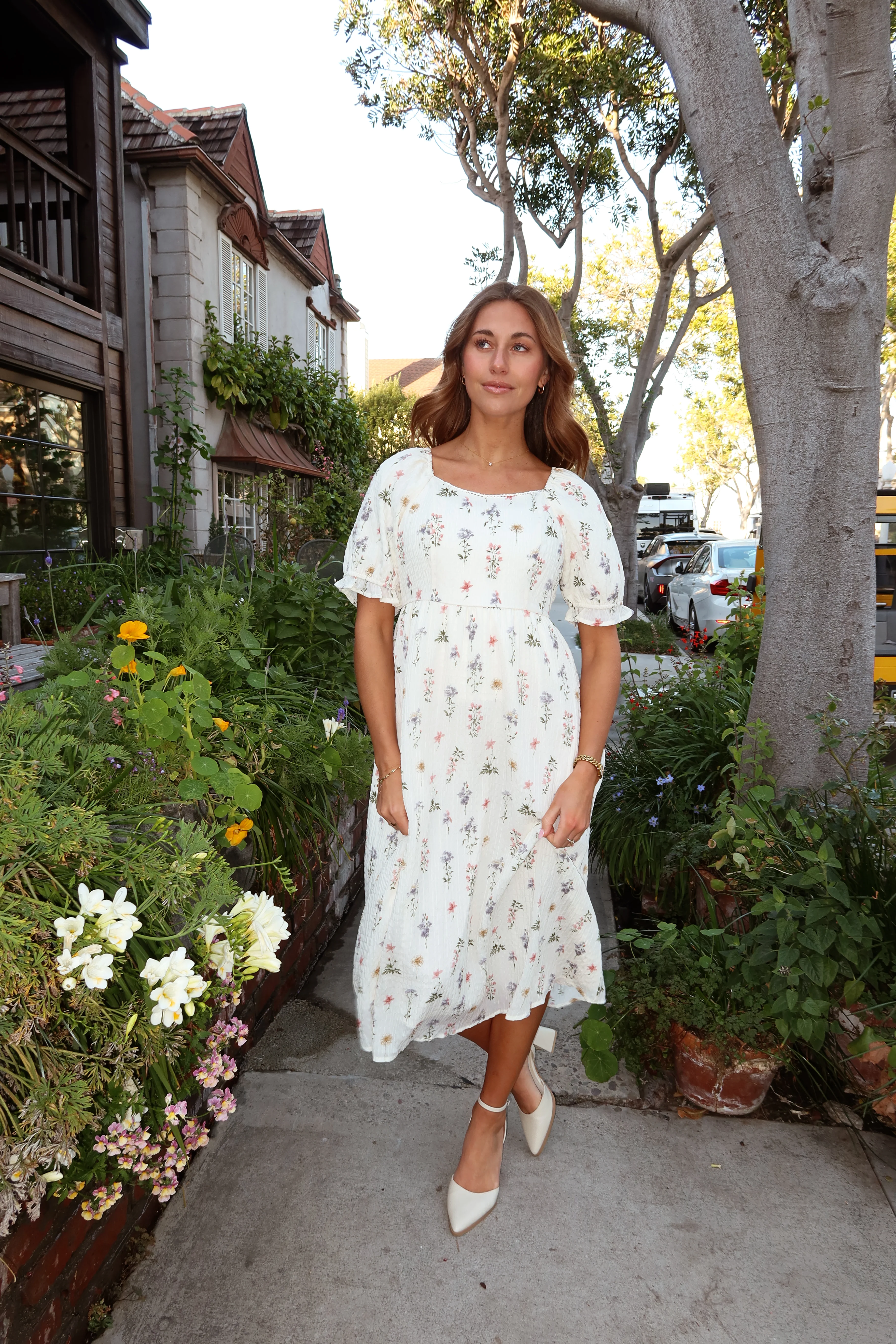 Fable Wildflower Crepe Midi - Image 4