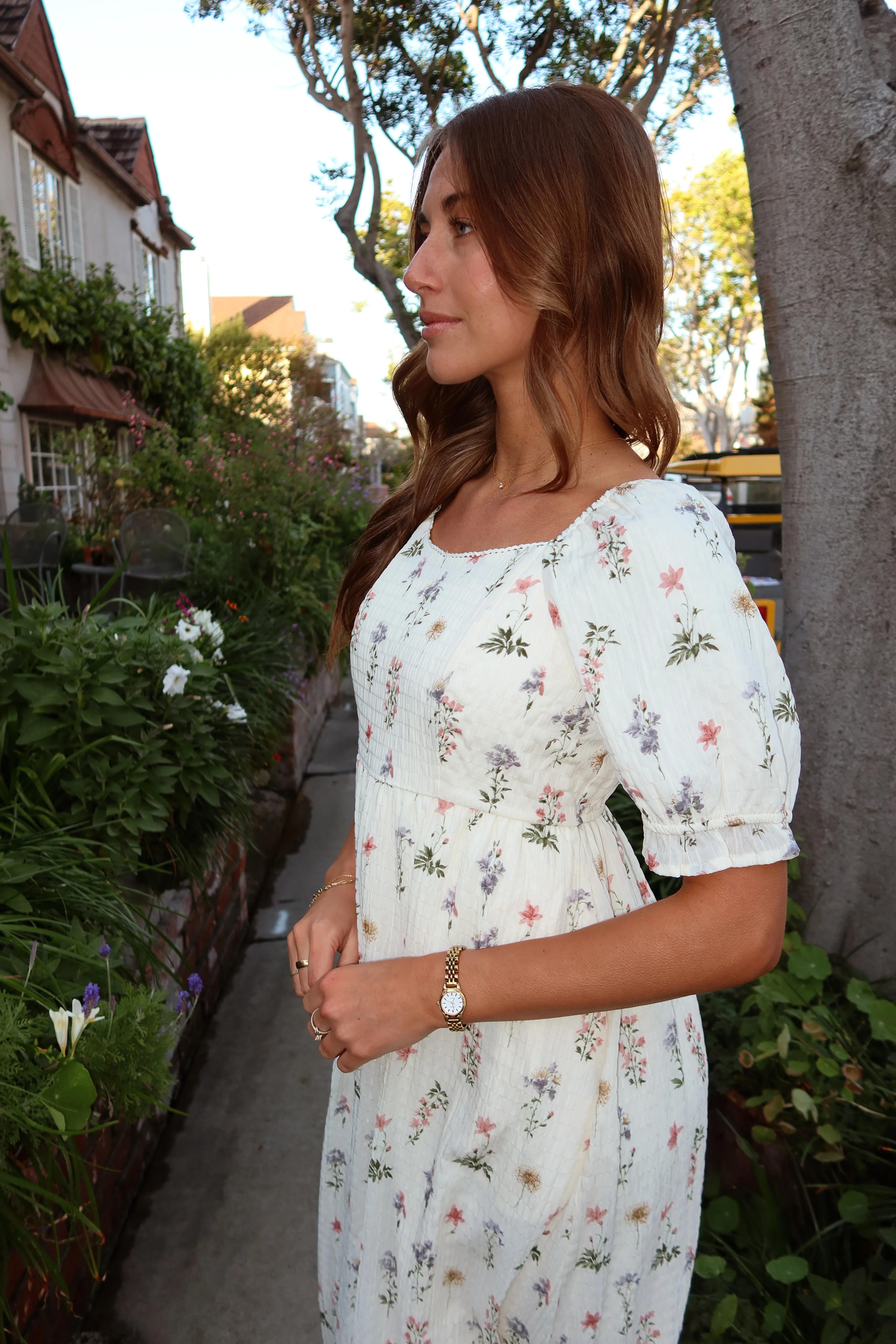Fable Wildflower Crepe Midi - Image 6