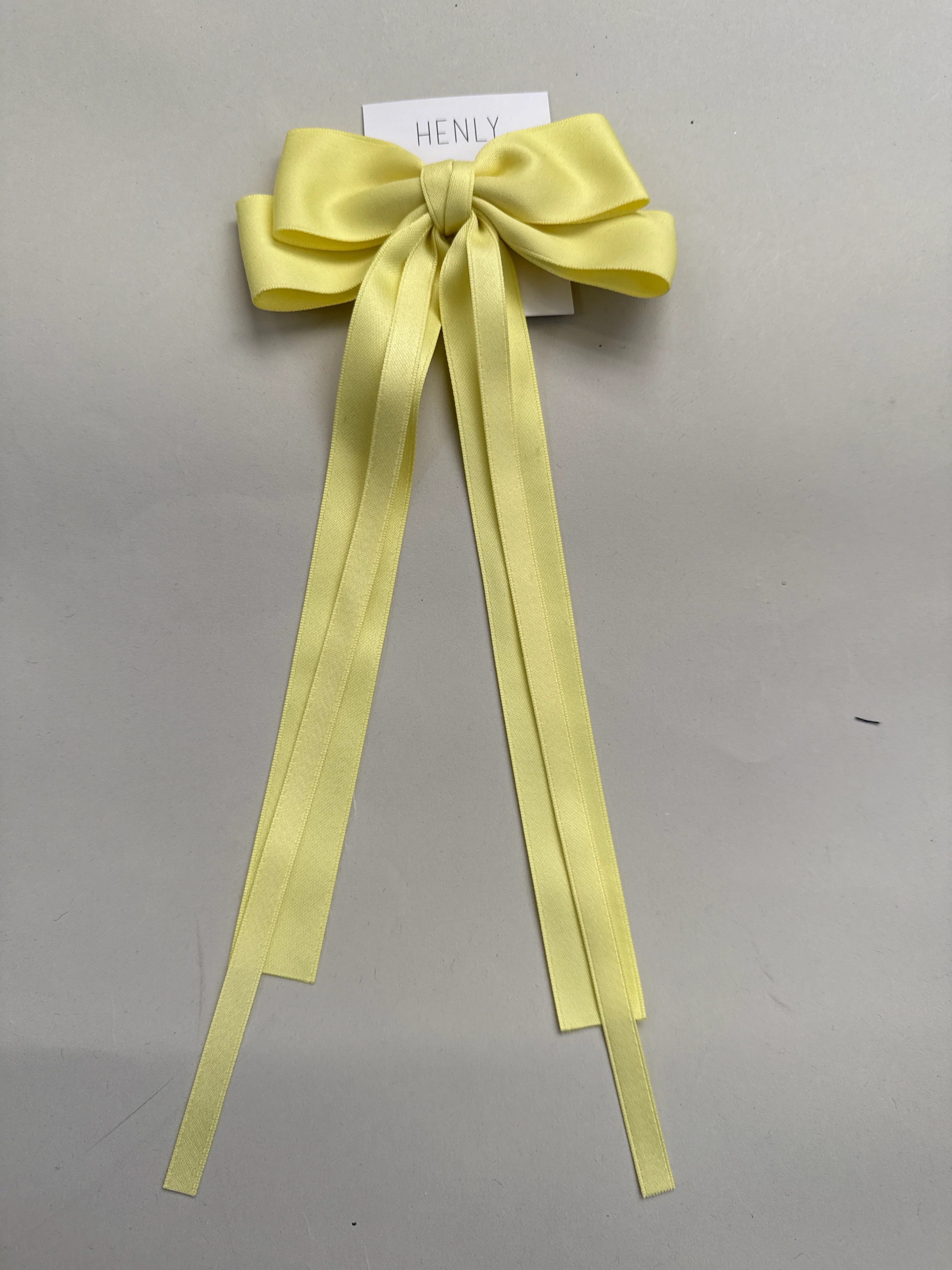 FINAL SALE - FLAWED Yellow Double Bow