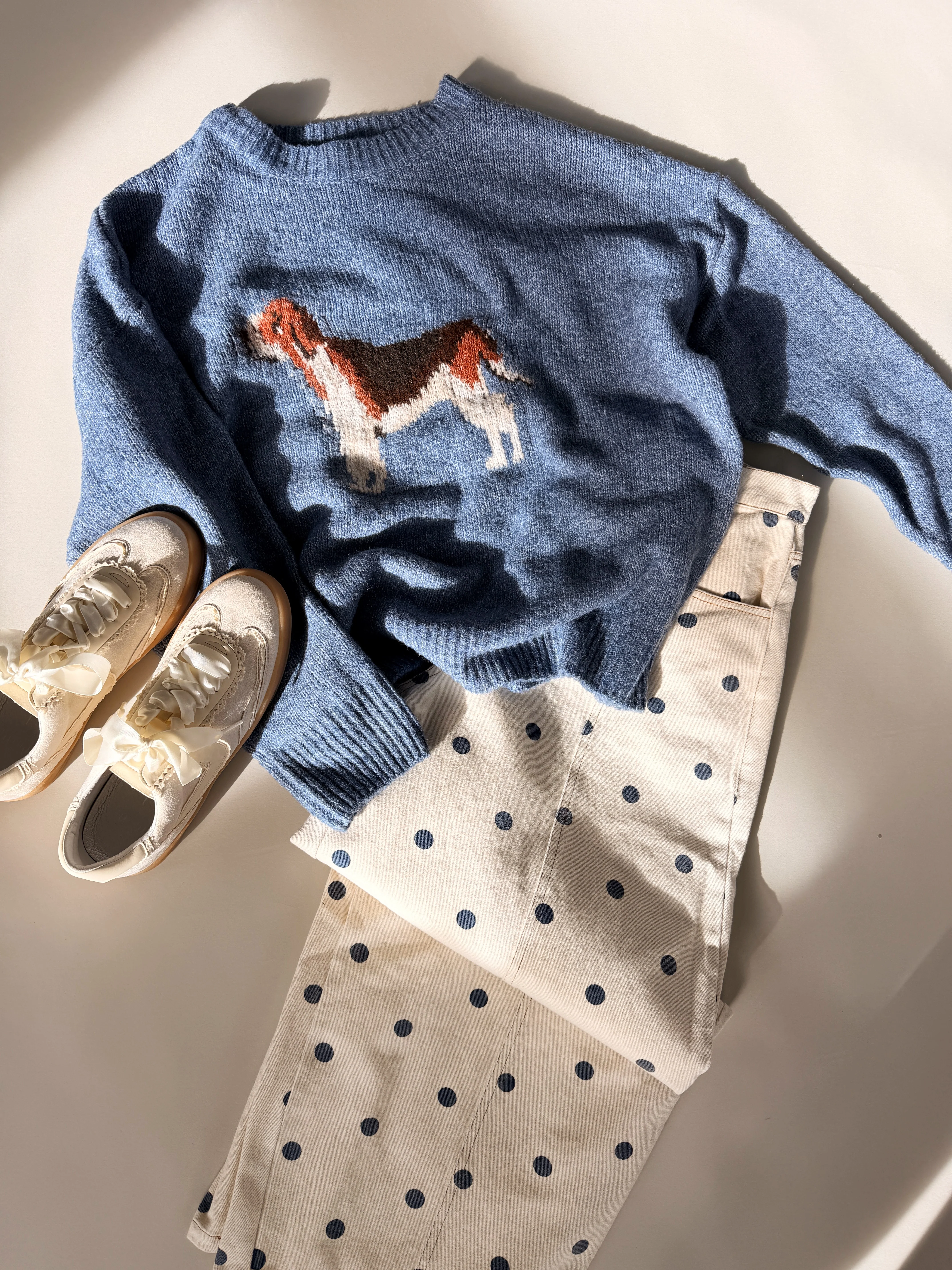 FINAL SALE - Hound Knit Sweater in Grey - Image 3