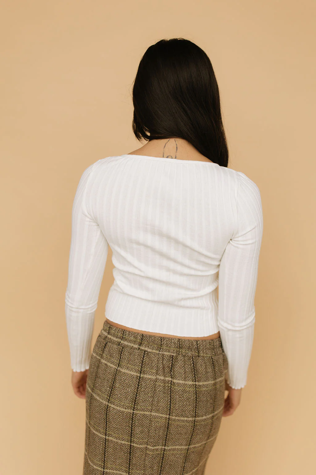 FINAL SALE - Free People Tilly Long Sleeve Cardi in Ivory - Image 4