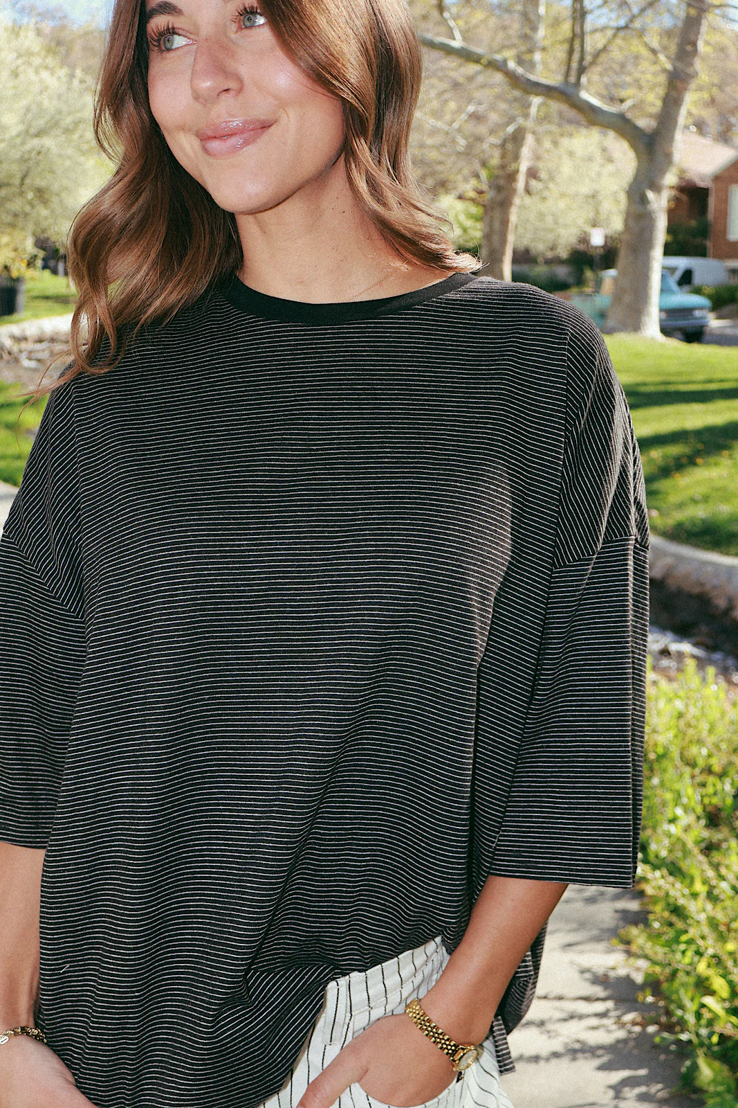 Hayden Stripe Tee - Image 3
