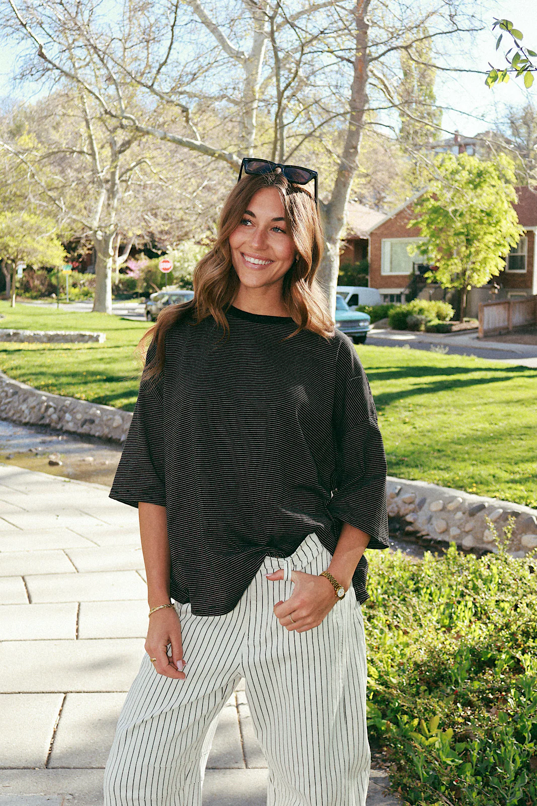 Hayden Stripe Tee - Image 4