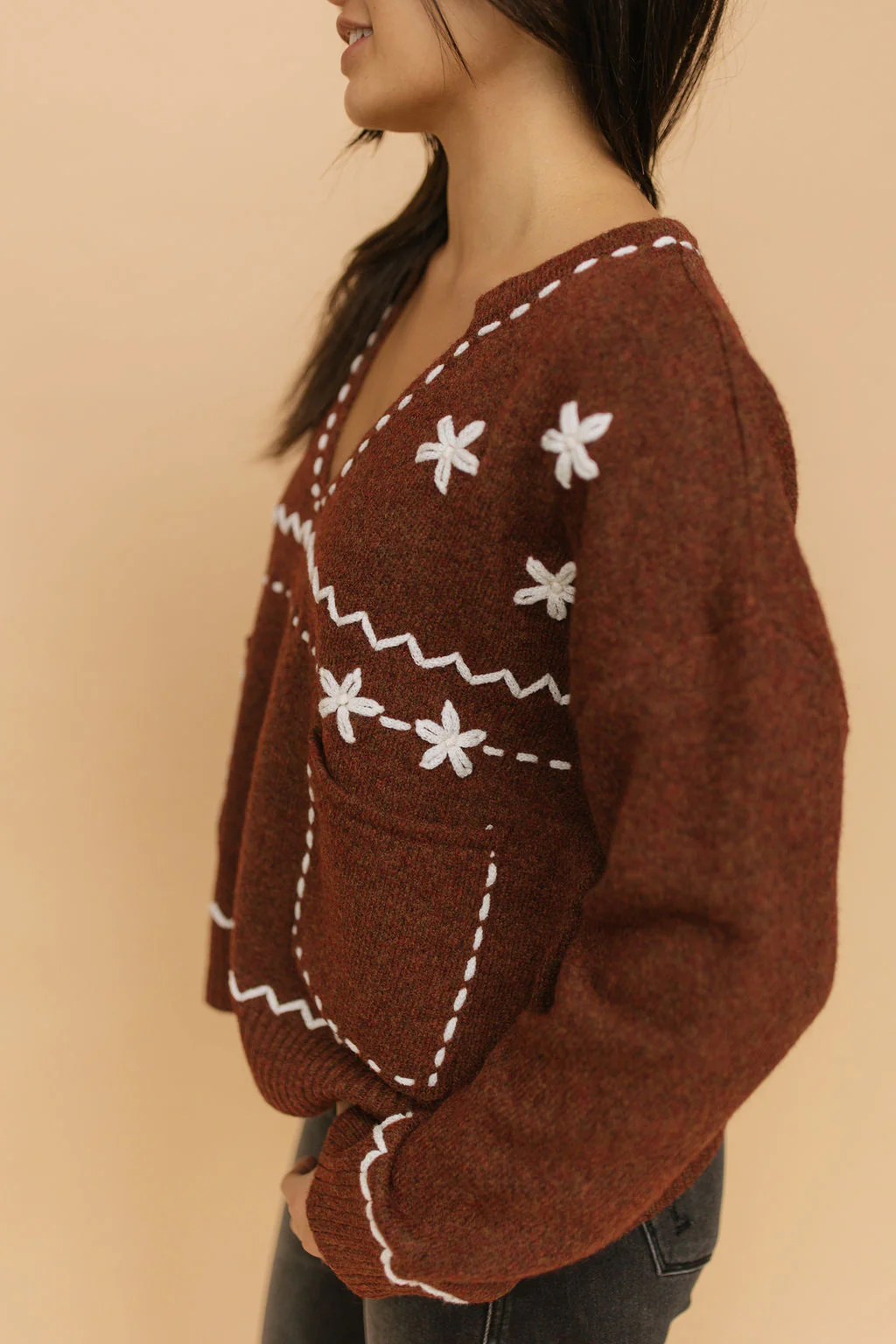 FINAL SALE - Ines Embroidered Sweater - Image 3