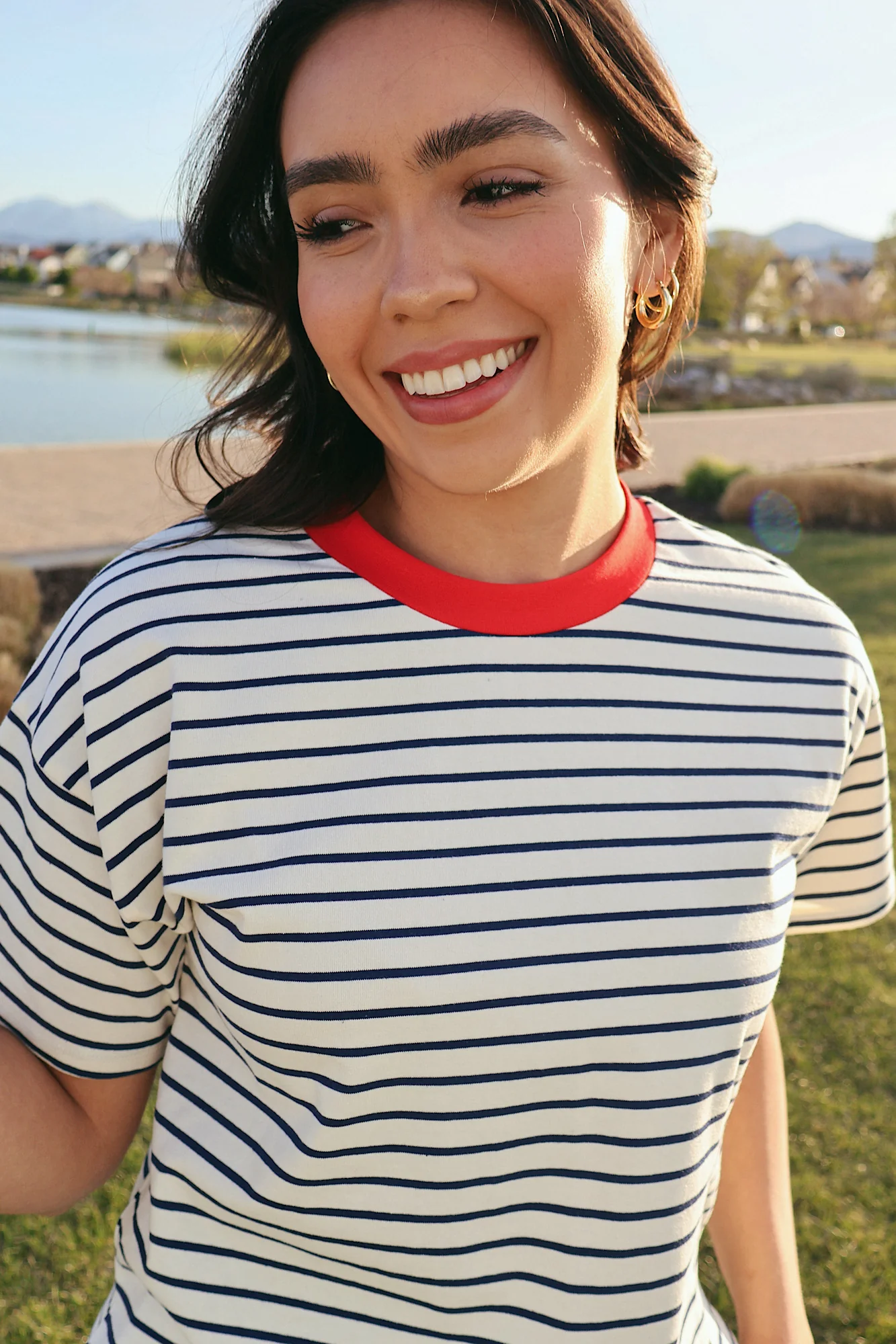 Kendall Stripe Tee - Image 3
