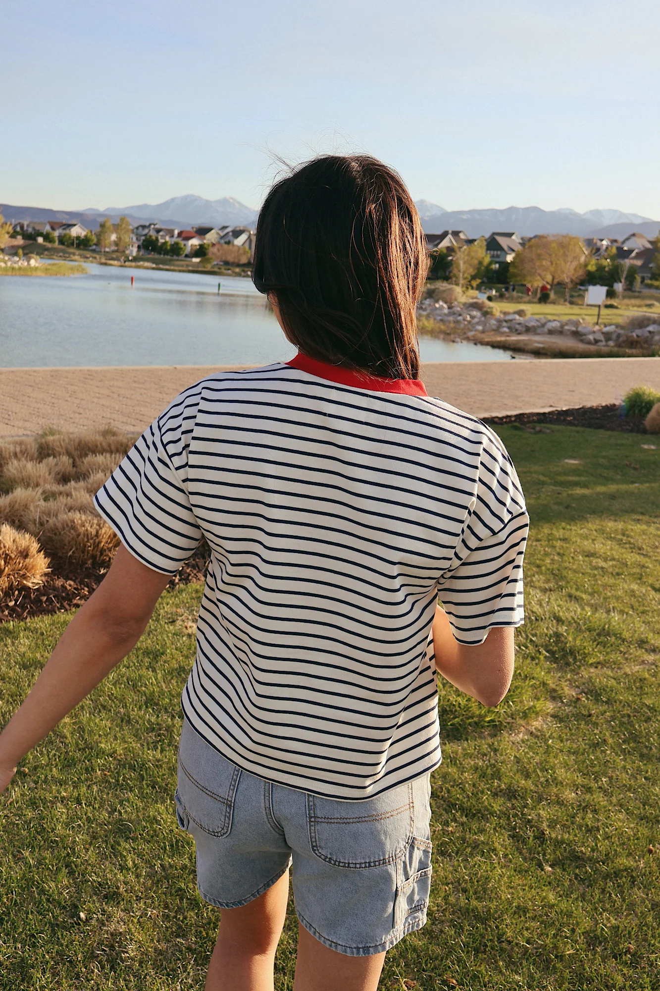 Kendall Stripe Tee - Image 4