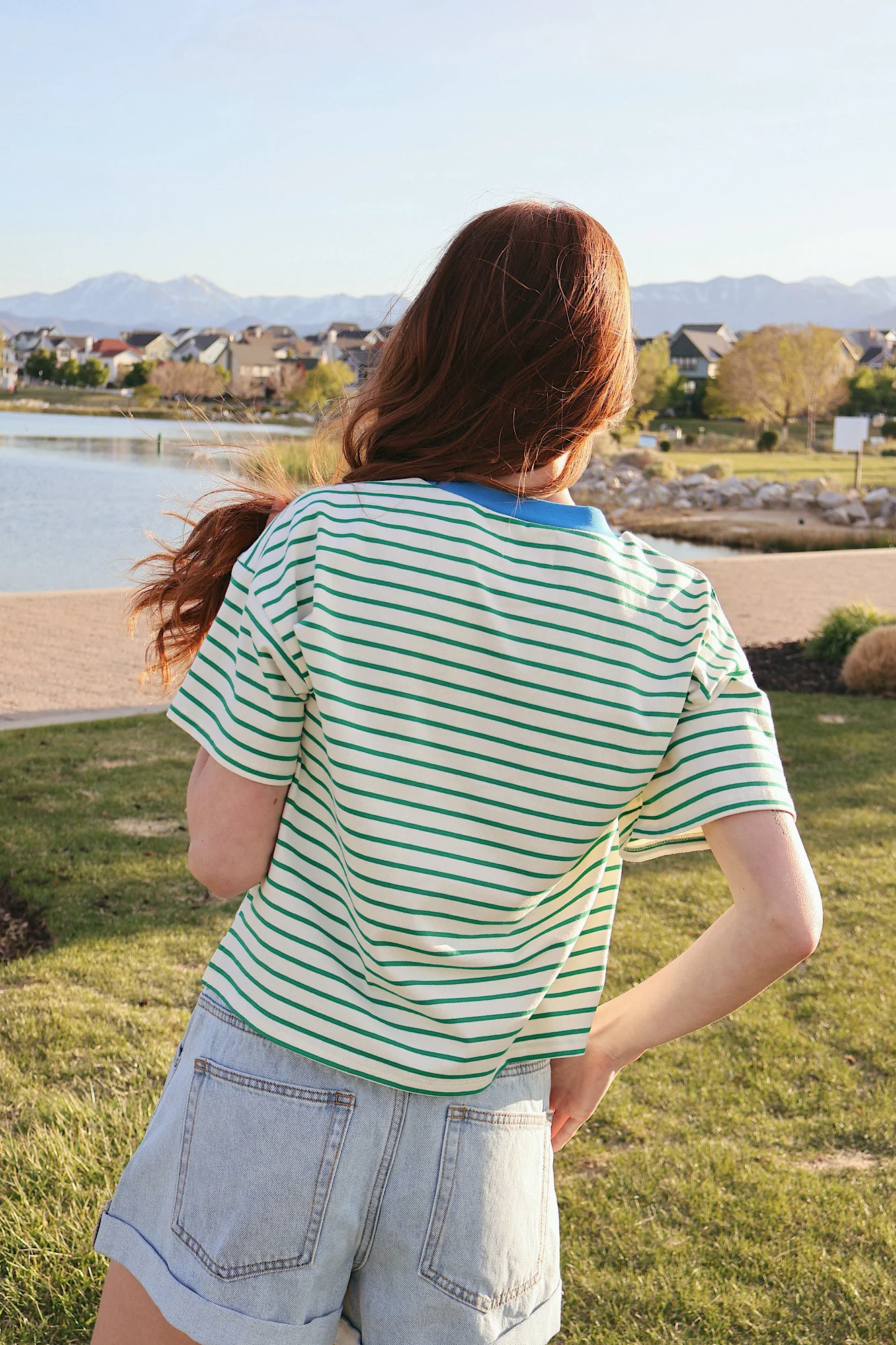 Kendall Stripe Tee - Image 6