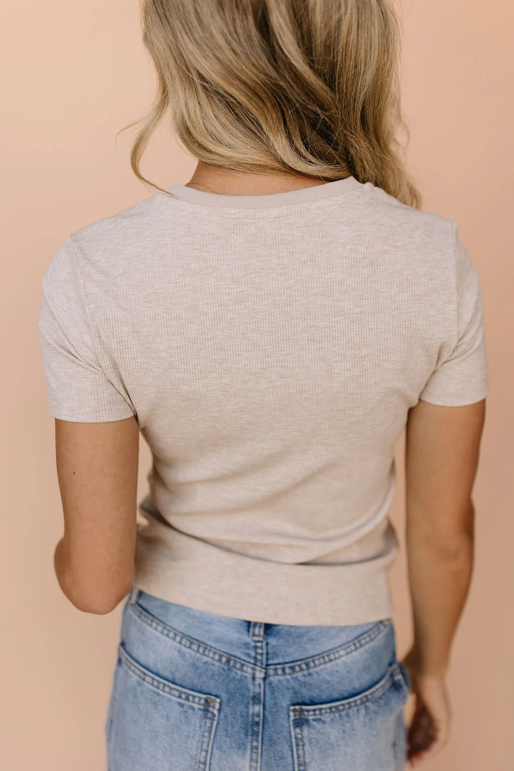 Kim Ribbed Tee - Image 5