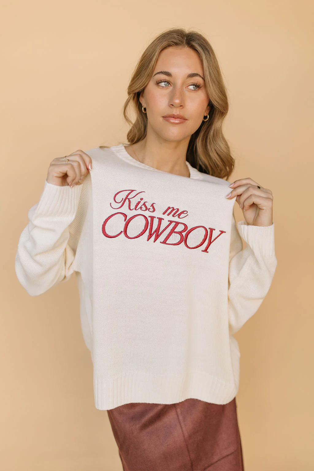 FINAL SALE - Kiss Me Cowboy Sweater - Image 7