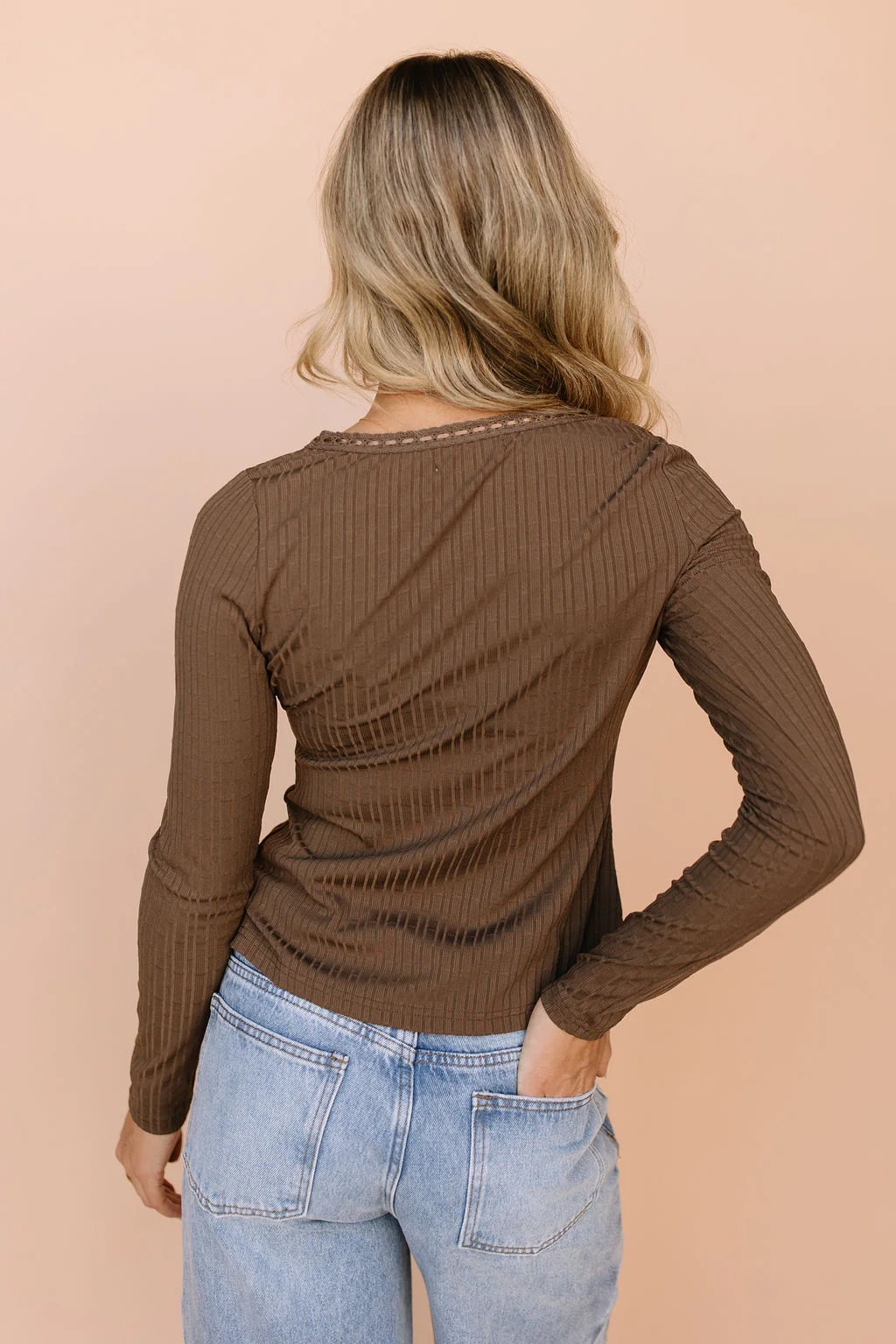 FINAL SALE - Lacey Top in Brown - Image 4