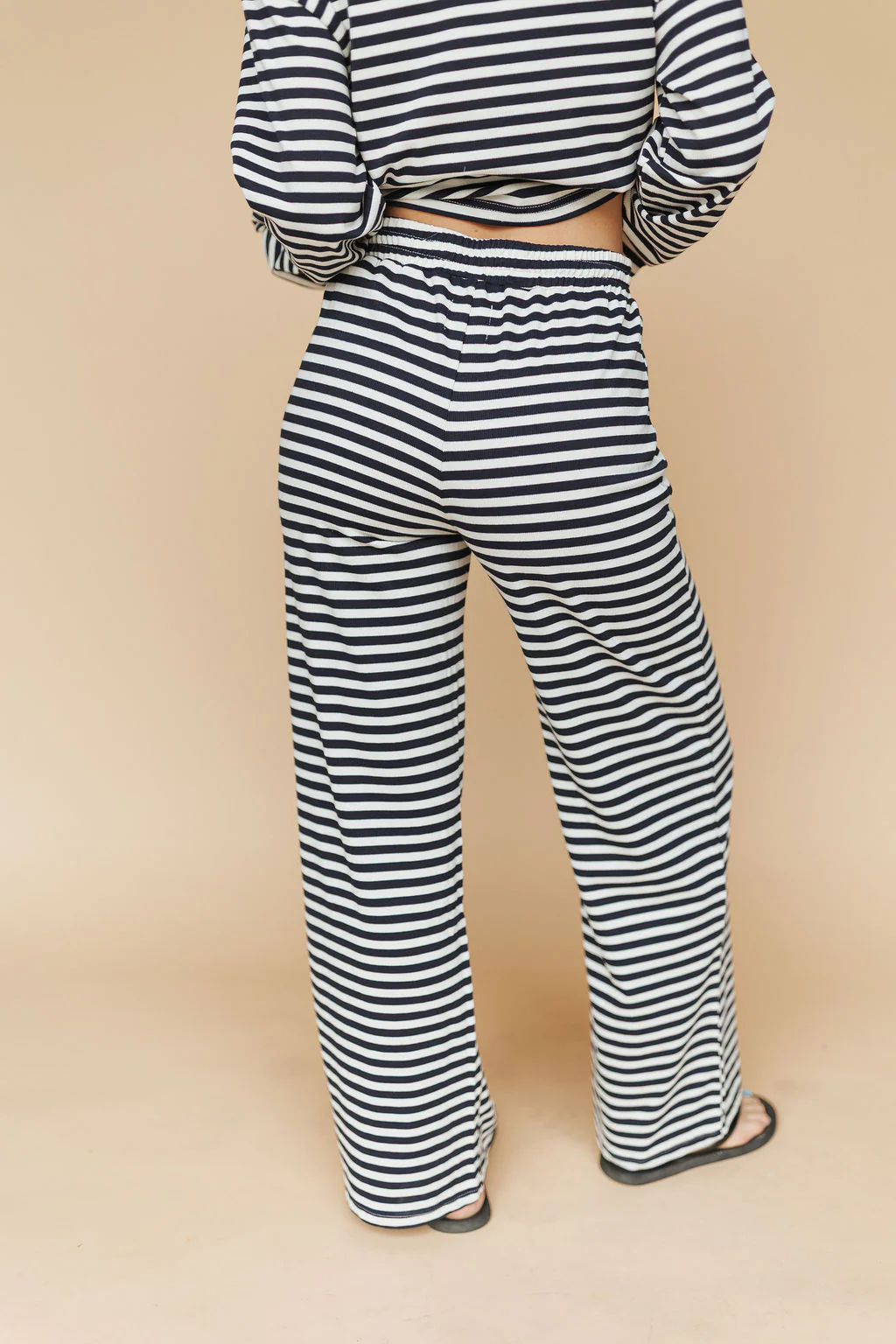 Lauren Stripe Pants in Navy - Image 4