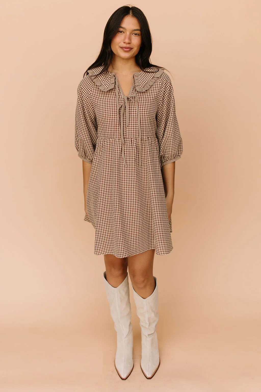 Louisa Gingham Dress - Image 4