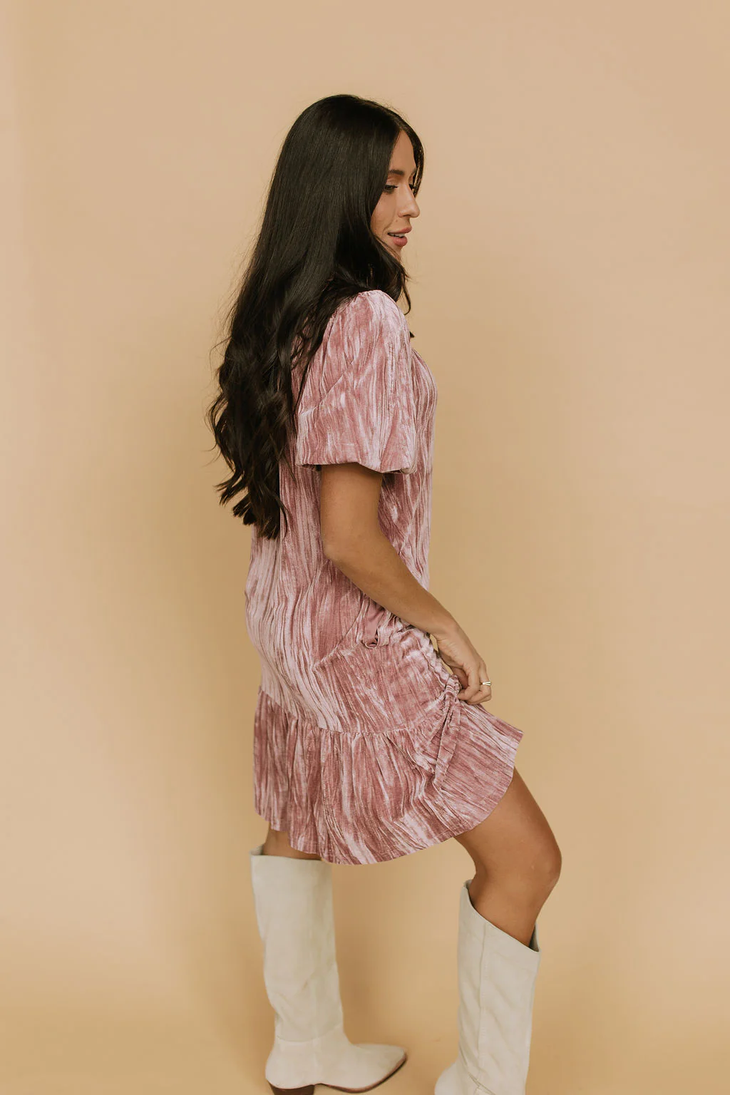 Love Struck Crushed Velvet Dress - Image 3